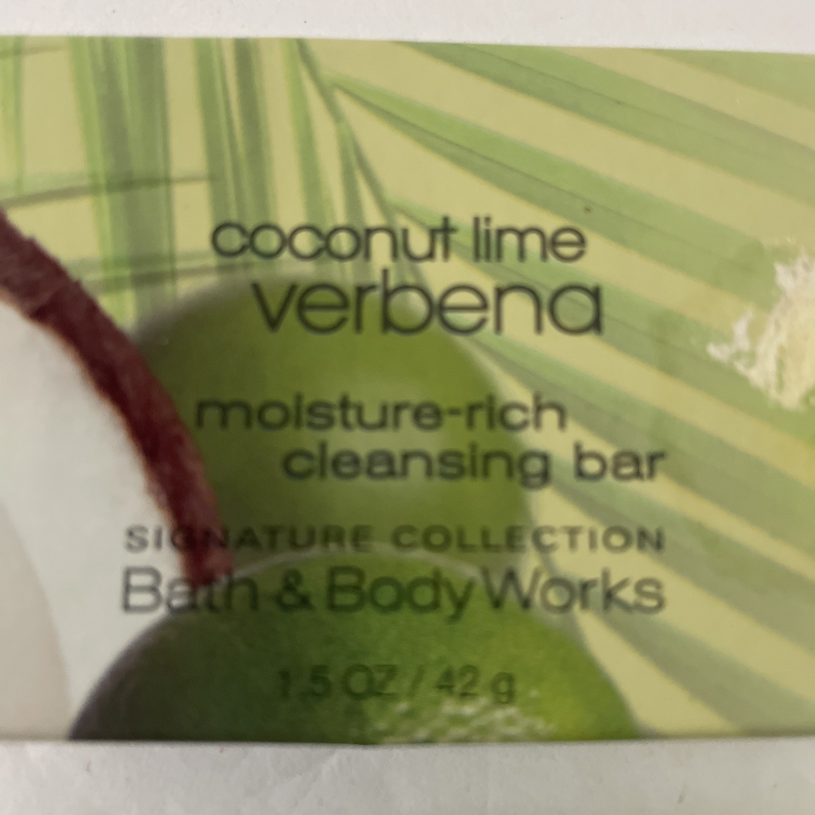 Bath & Body Works Coconut Lime Verbena Bar Soap 1.5 Oz Each Lot of 2