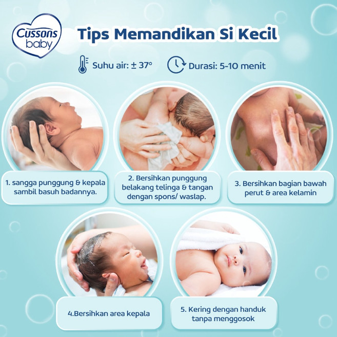 Original Cussons Baby Care Shower Bath Bar Soap 60gr x 6 Bar Halal Indonesia