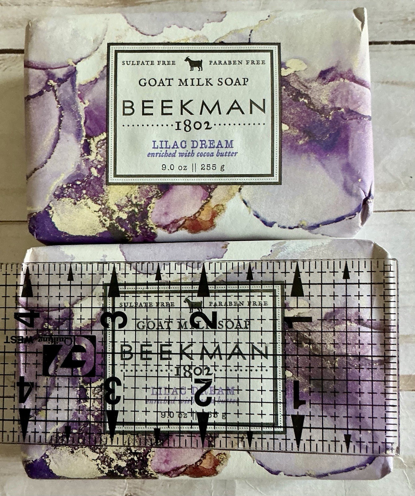 Lot of 2 Beekman 1802 Goat Milk Soap Bar Lilac Dream 9 oz Full Size New in Pkg