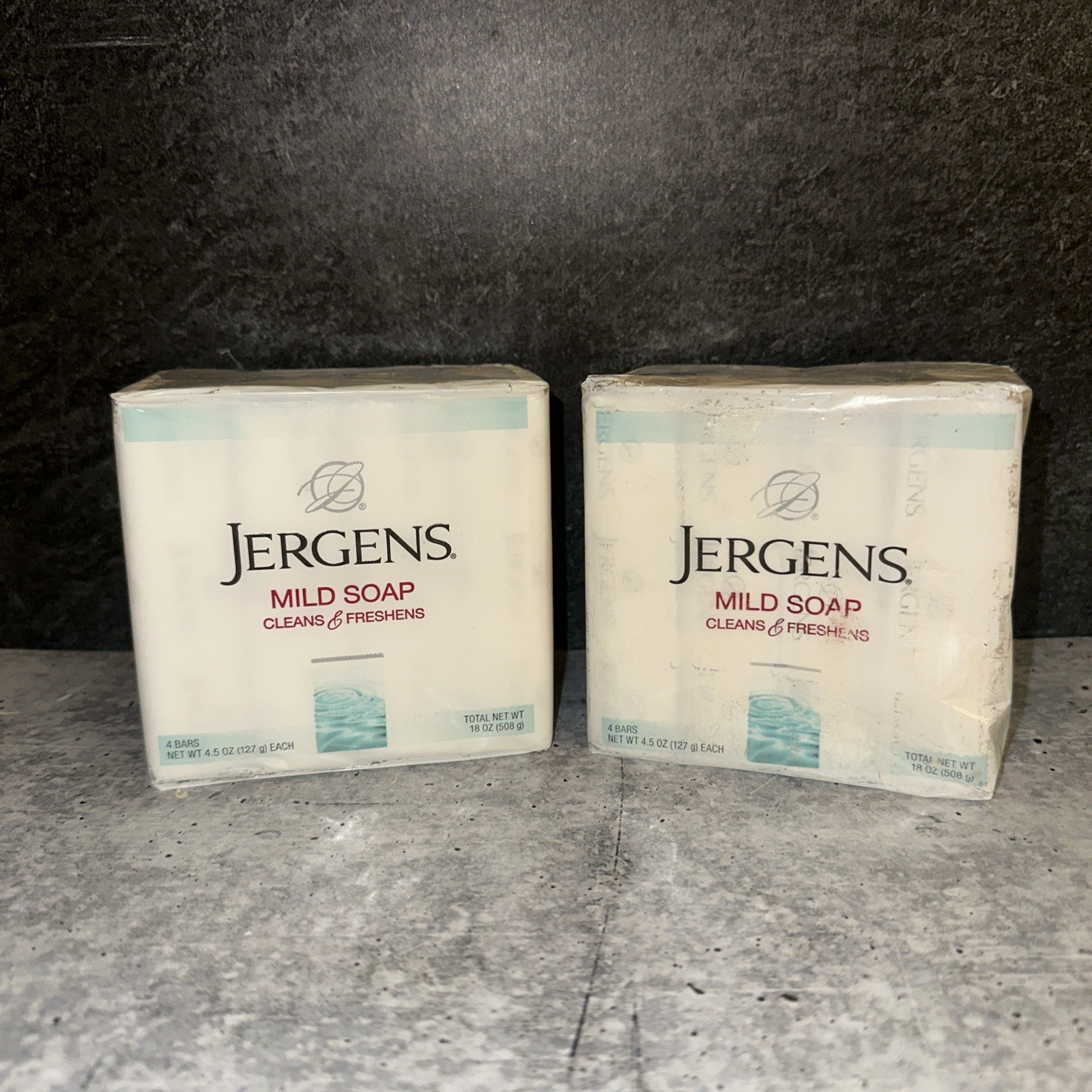 8 Jumbo Bars Jergens Mild Soap 4.5 oz 2 Sets Of 4 Total 8 Bars Sealed