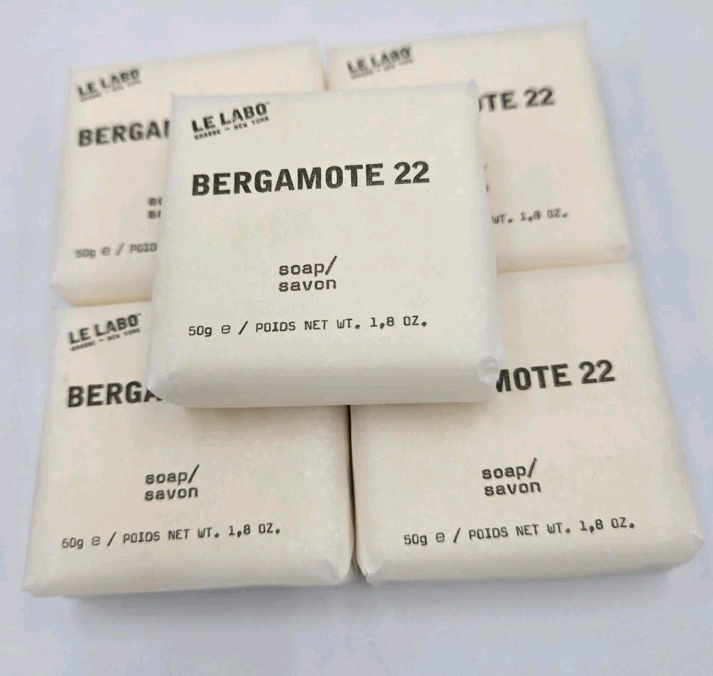 Lot of 5 New Le Labo Bergamote 22 Soap 30g 1 oz Bars BB 06/29
