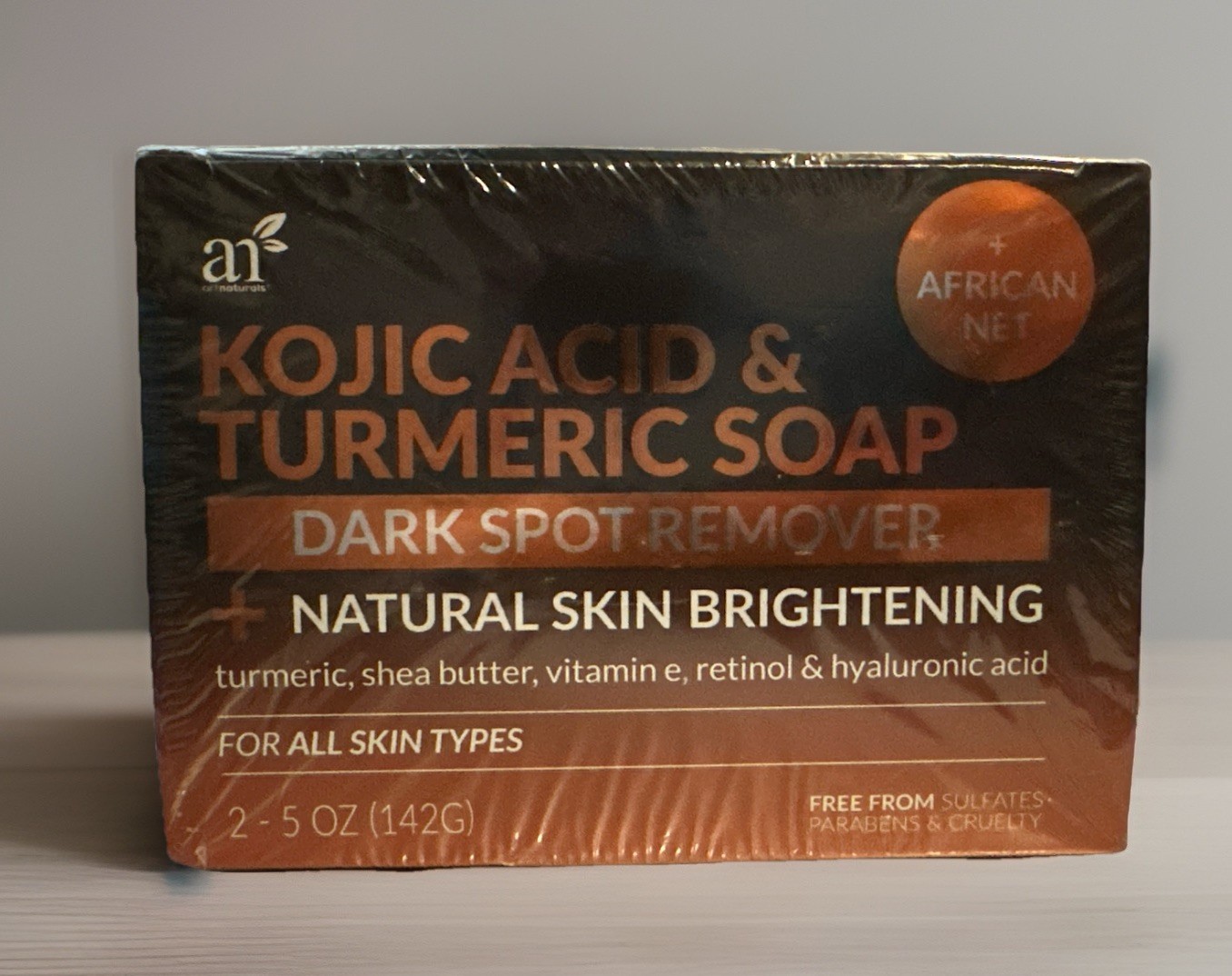 Kojic Acid Turmeric Bar Soap Dark Spot Remover Retinol Hyaluronic Acid Vitamin E