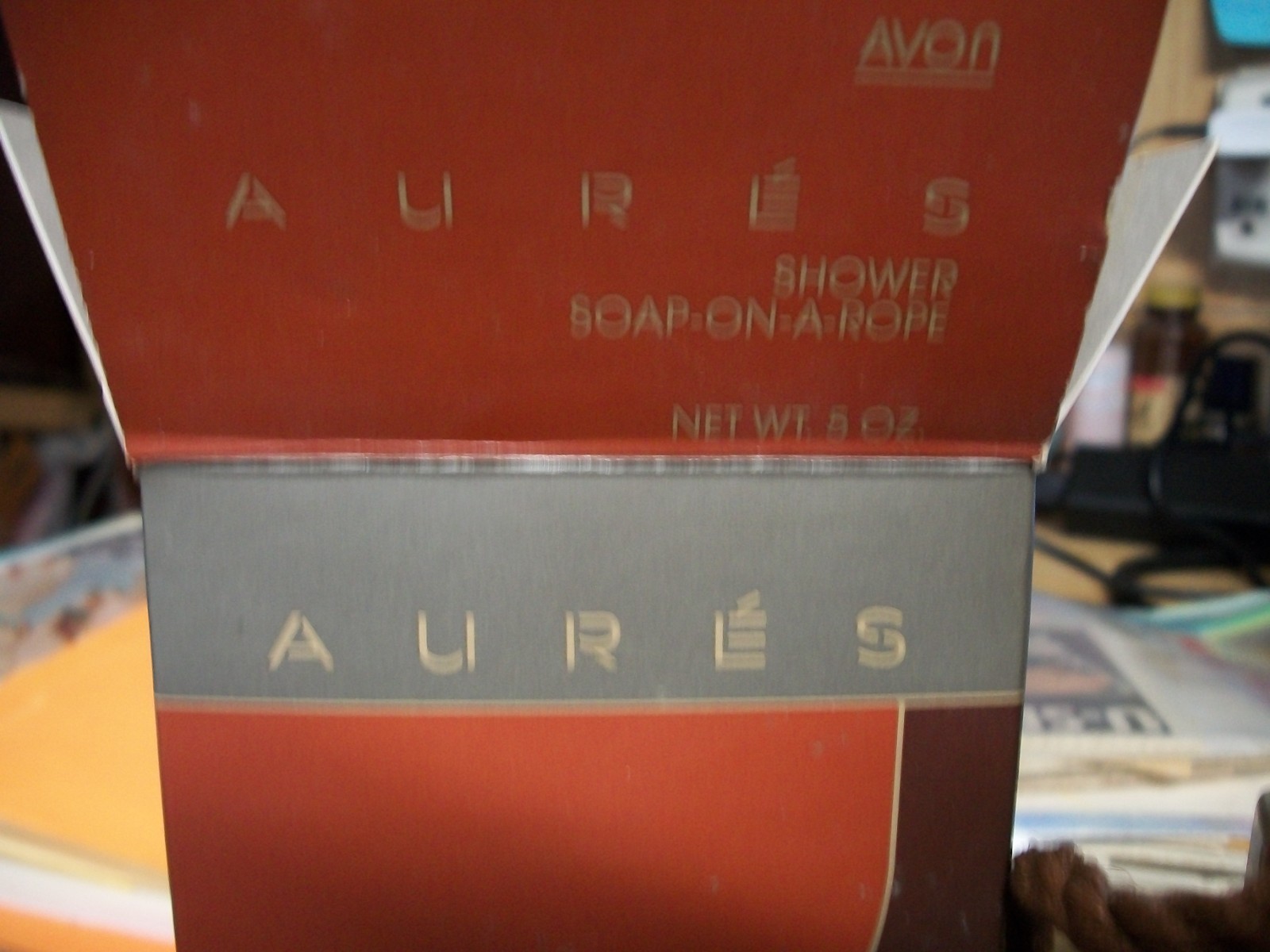 Vintage 1983 Avon Aures Soap On A Rope Bar Soap New Open Box