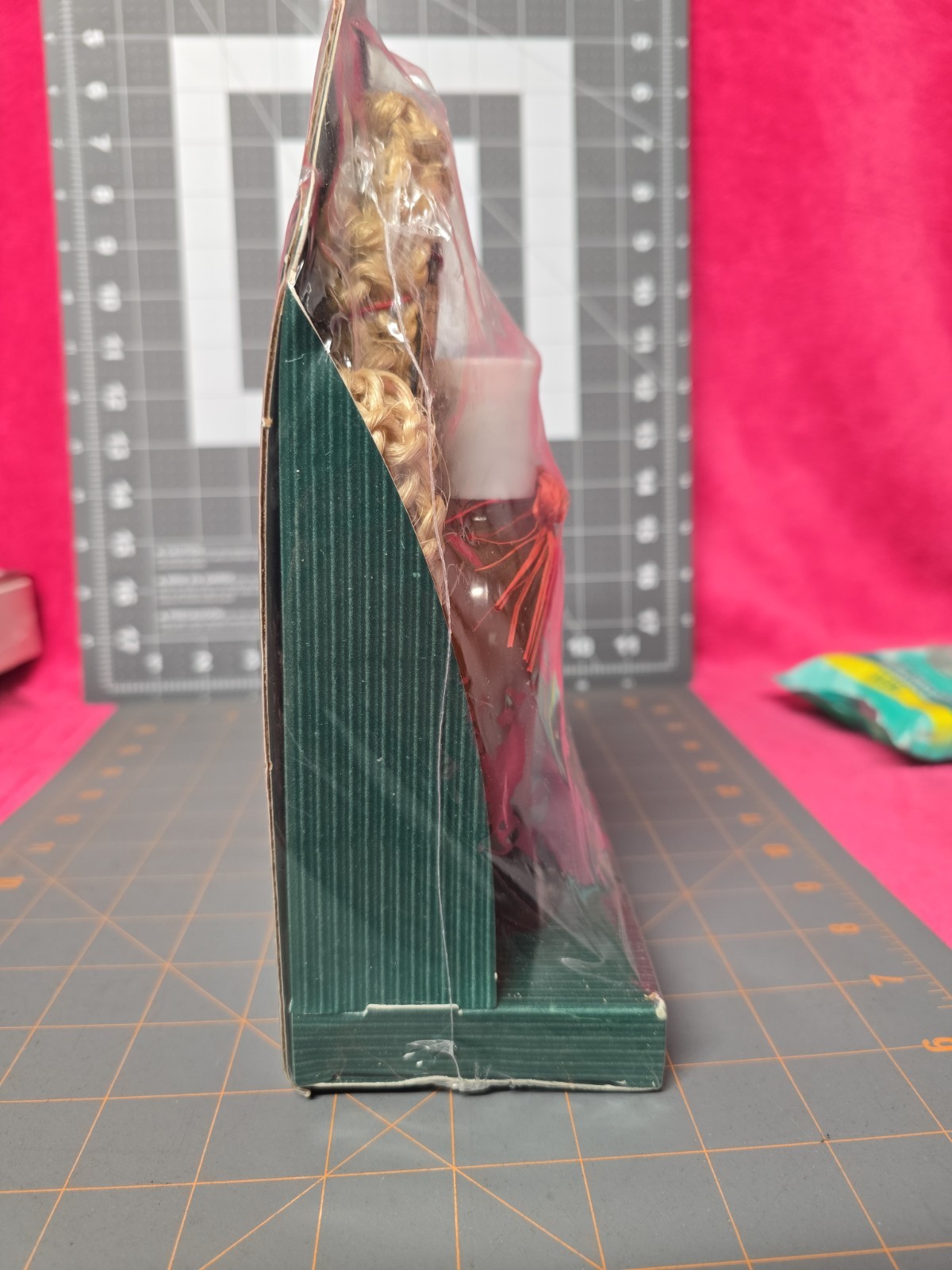 Yardley Bath Shoppe Peach Elegance Gift Set Wooden Angel & Picture Frame NOS VTG