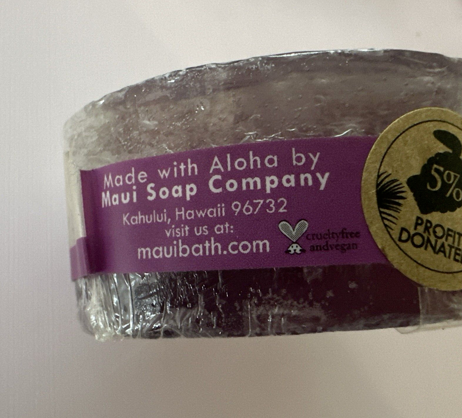Maui Soap Co Loofah Soap – Pikake with Sea Salt & Kukui Oil