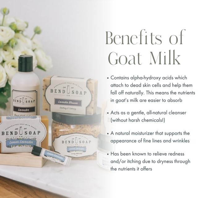 All Natural Handmade Goat Milk Soap for Dry Skin Relief, Oatmeal & Honey, 4.5…