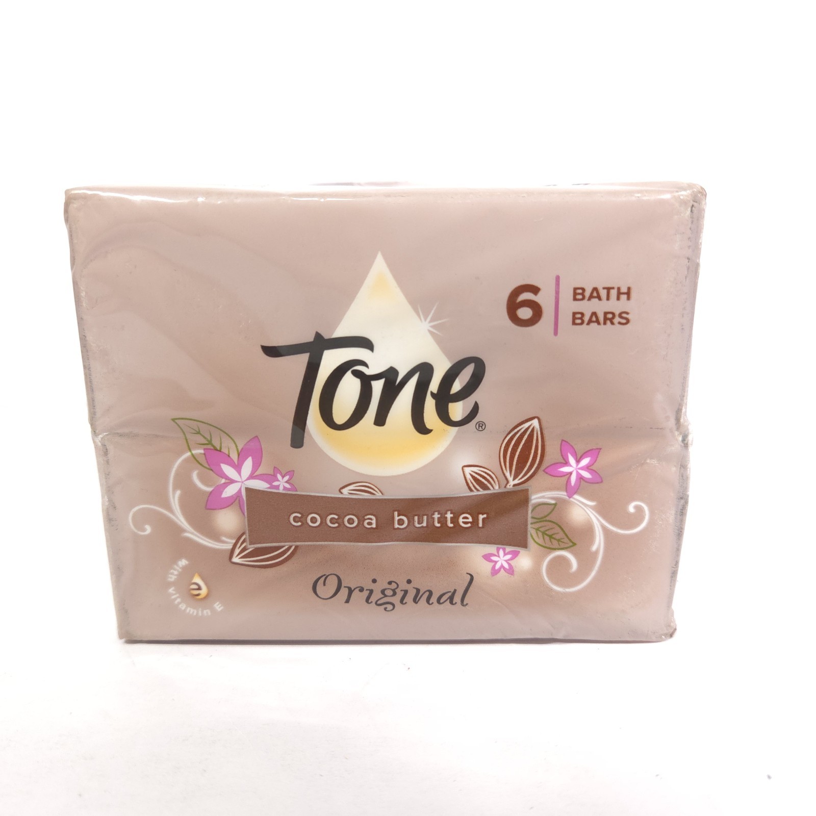 Tone Original Cocoa Butter 6 Pack Bar Soap NEW Factory Sealed 4.25 oz bars