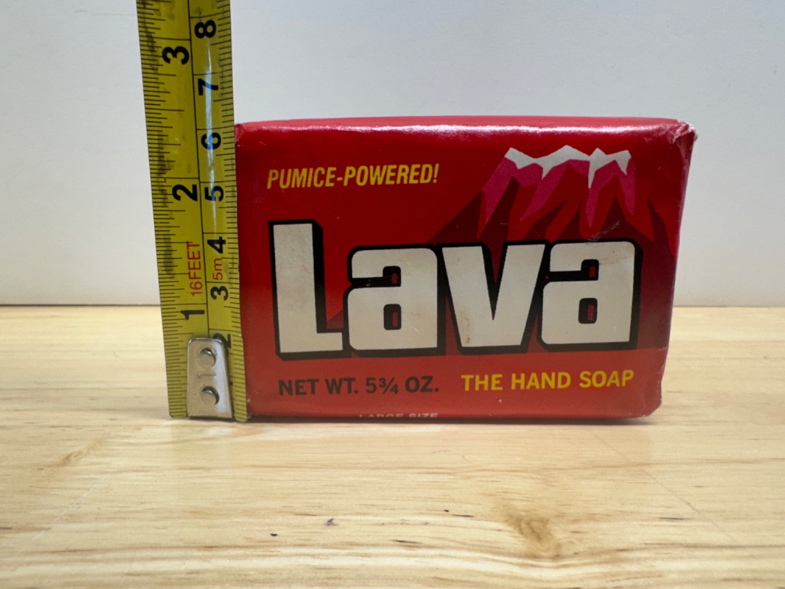 Vintage Lava Pumice Hand Soap Bar Sealed 1990 5.75 oz Rare UPC barcode NOS