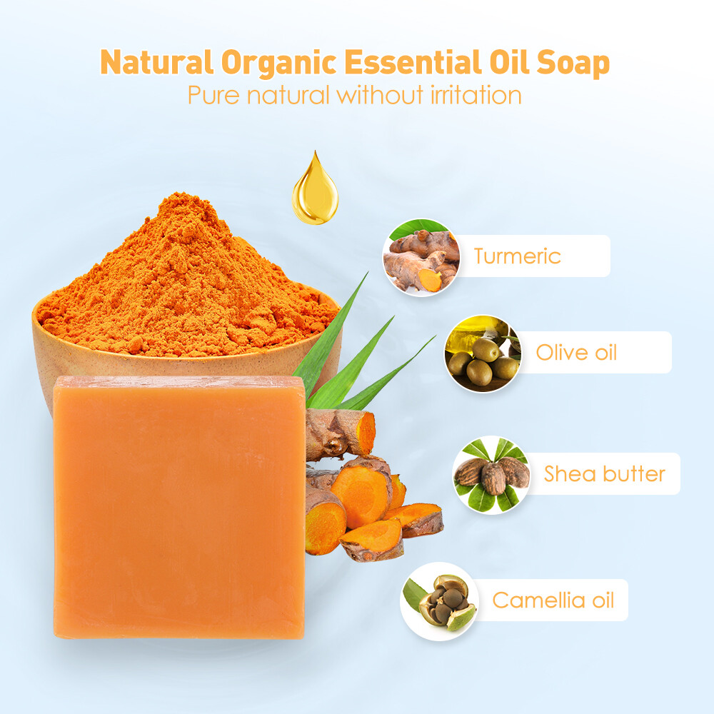 10 Pcs Tumeric Soap, Dark Spots, Skin Glow, Brighter Skin, Scars, All Skin types