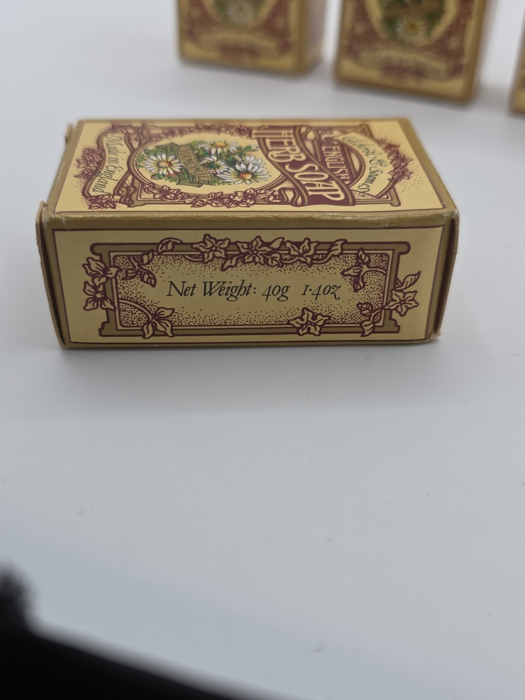 Gilchrist & Soames Vintage Lot Of 4 Herb Travel Soaps Travel Facial Bar England