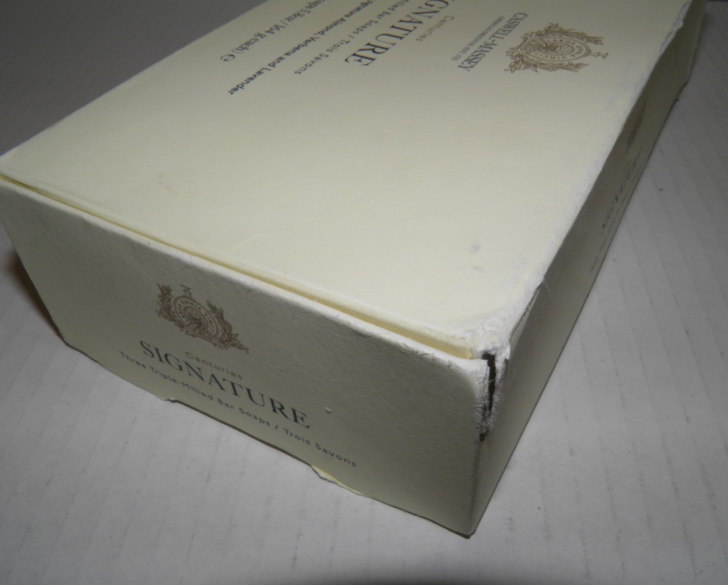 Caswell-Massey Signature Bar Soaps Box of 3 5.8oz Each Almond Verbena Lavender
