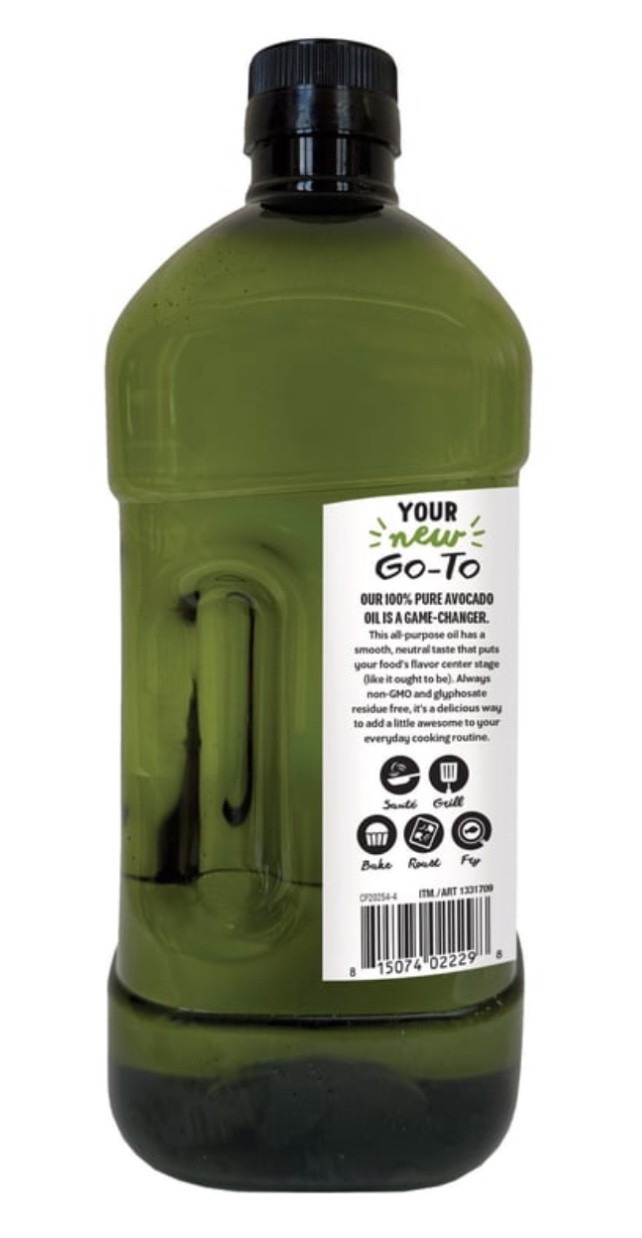 Chosen Foods 100% Pure Avocado Oil – 67.6 fl oz *Total 2 Liter* EXP 08/27