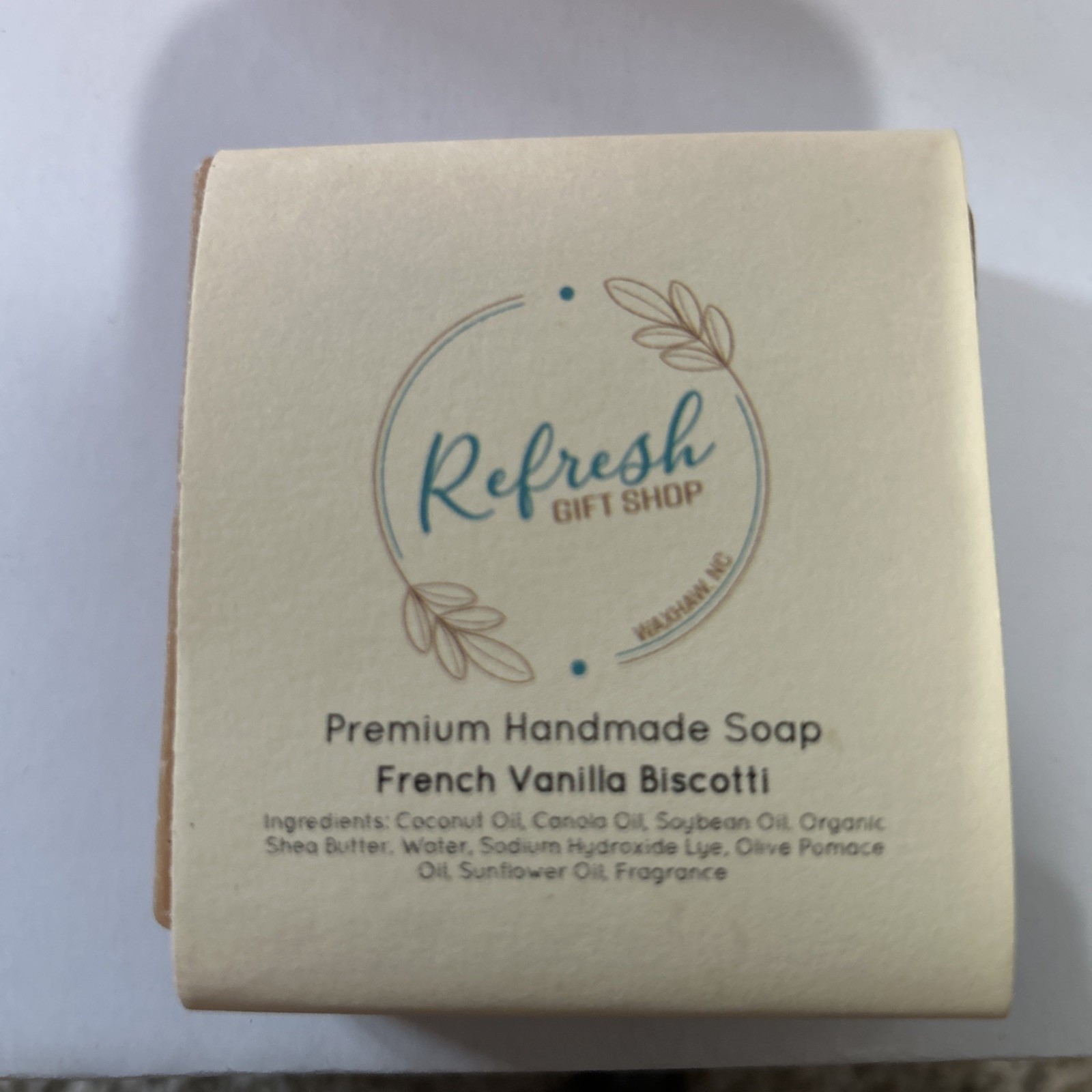 Set Of 2 Hand Made Soaps- New- French Vanilla Biscotti Scent- Natural- Skincare