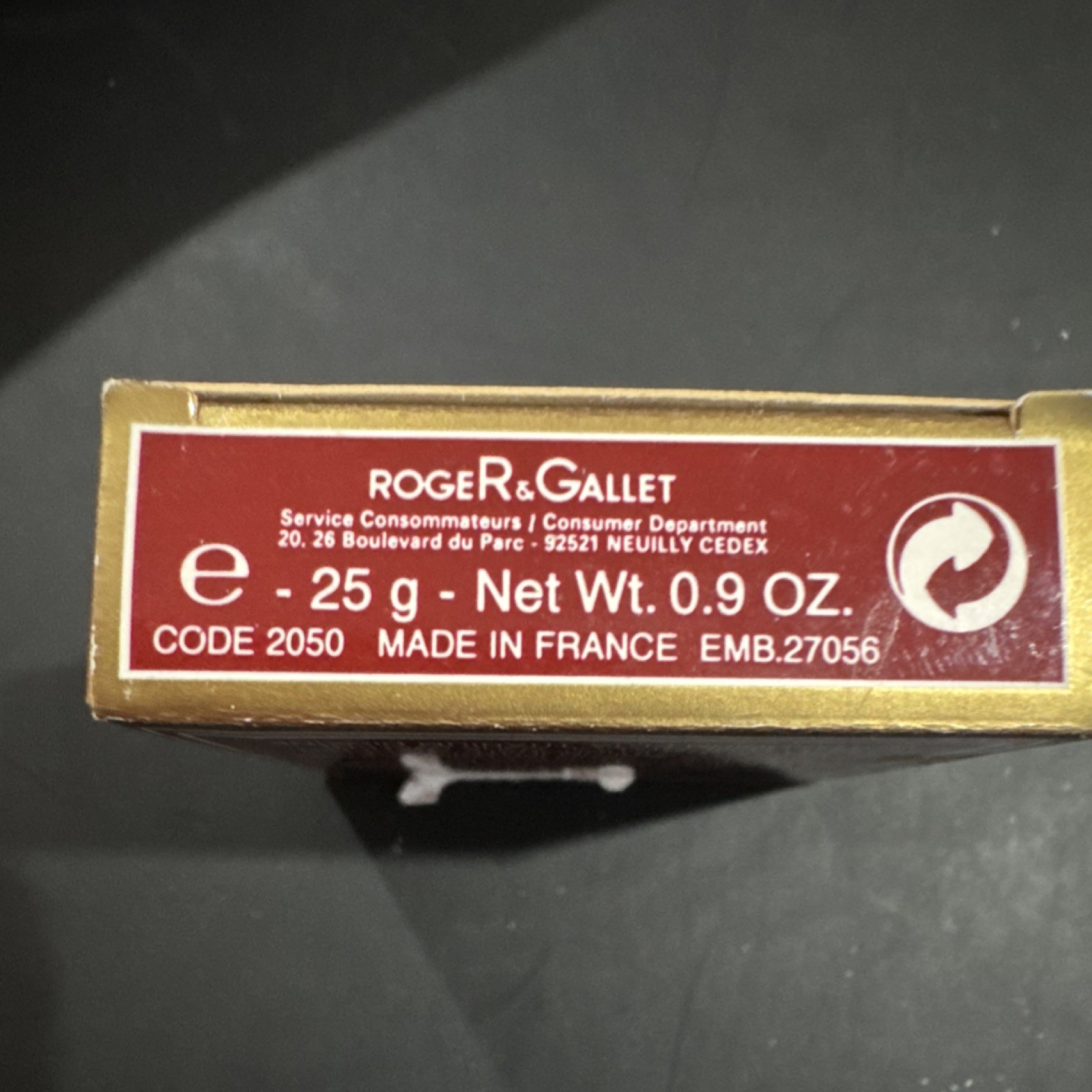 Roger & Gallet Jean Marie Farina Extra-Vieille Perfumed Soap Red Gold 0.9 oz