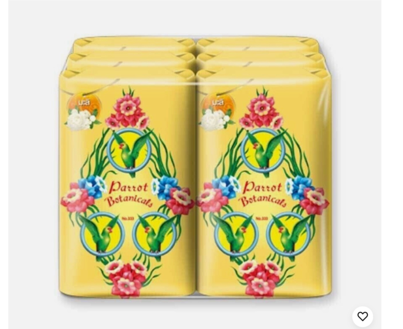 105gx4 Thai Herbal Soap Parrot Botanical Unique JASMINE FRAGRANCE Bath Body Skin