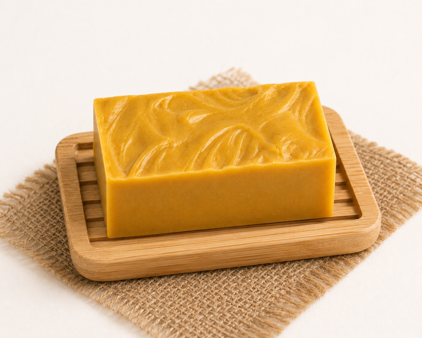 Handmade Turmeric & Ginger Cold Process Soap | Natural, Creamy Face & Body Soap