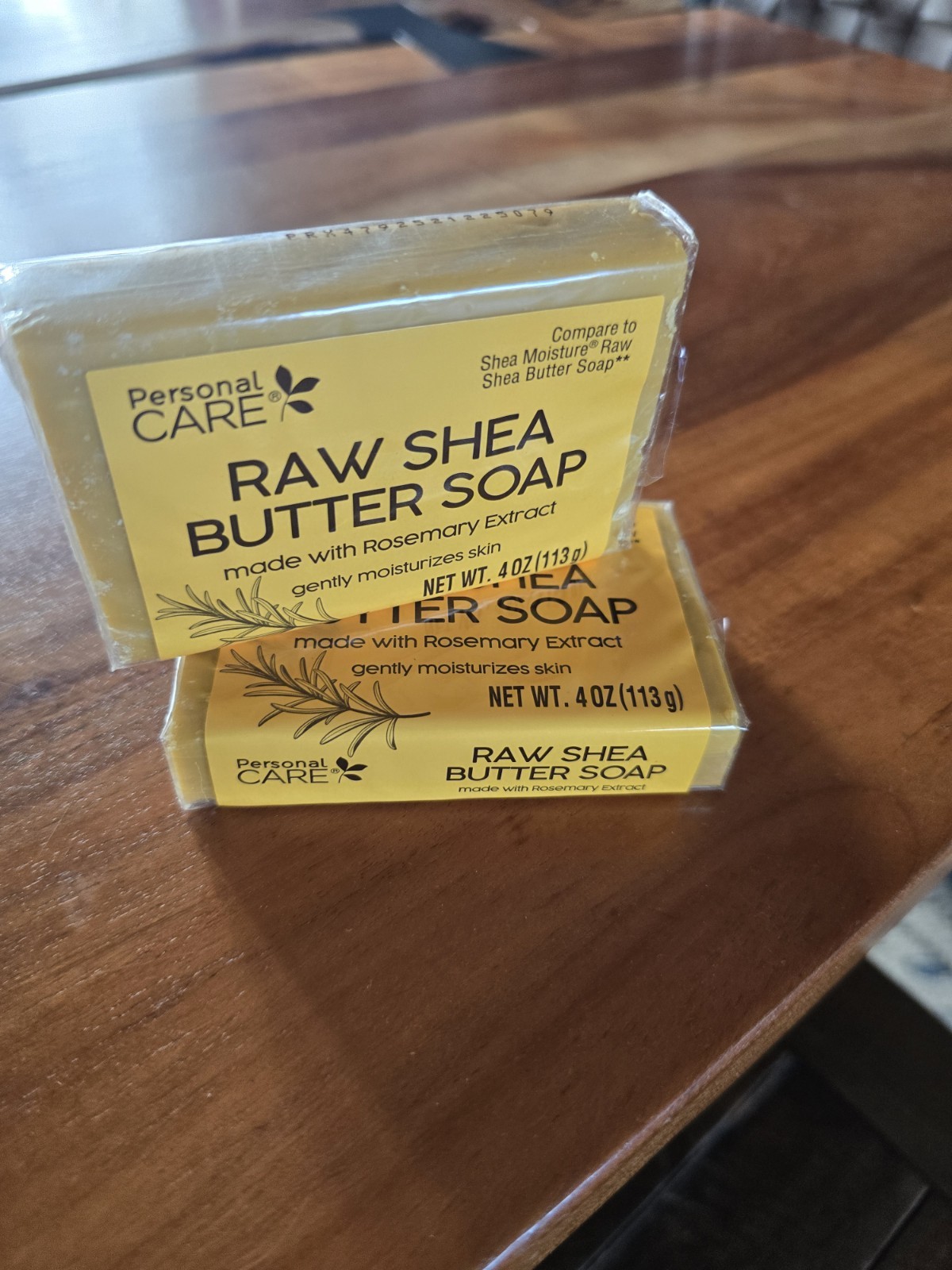2pk Personal Care Raw Shea Butter Soap Rosemary Extract Bar Soap