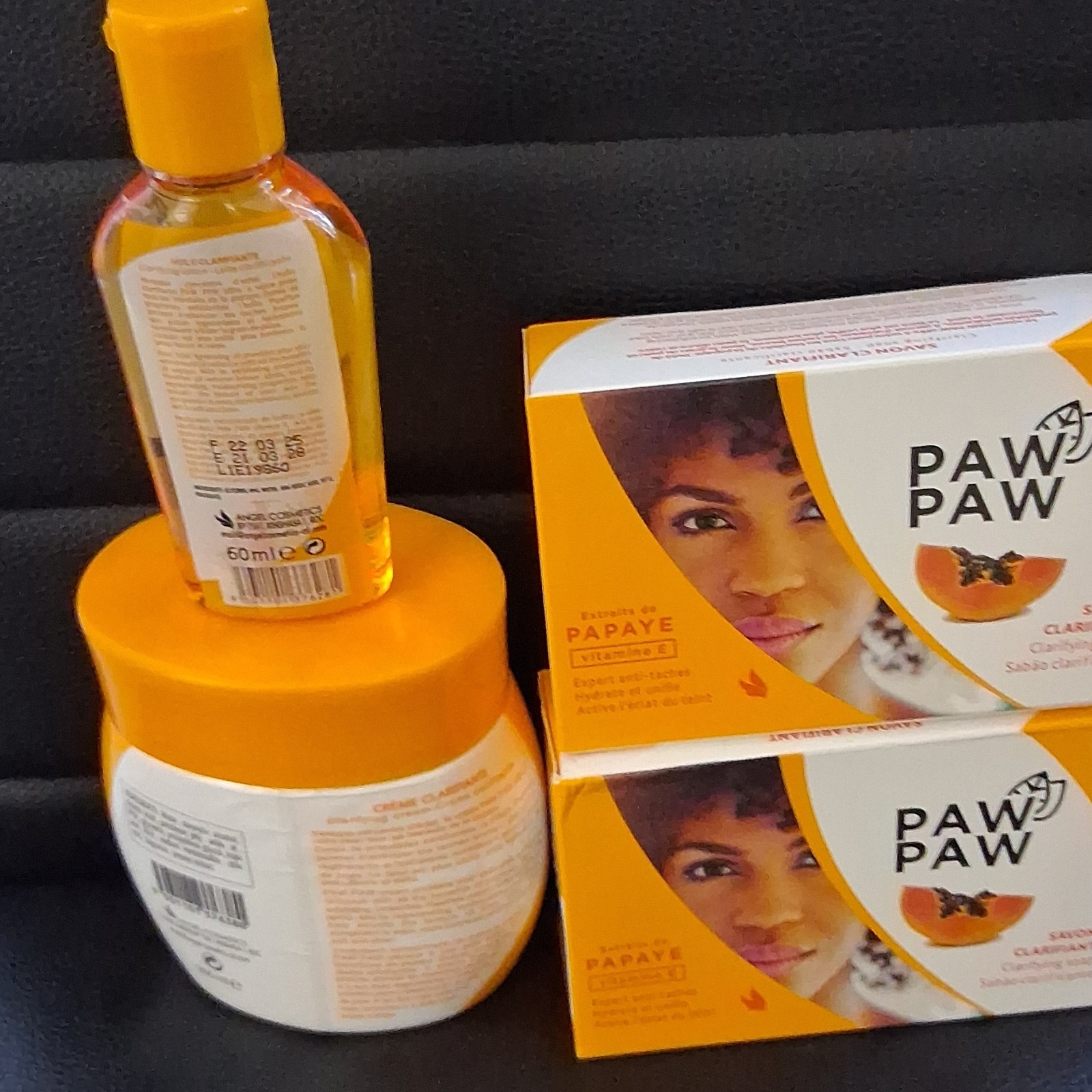 Paw Paw Papaya Vitamin E Clarifying Soap Bars 2 Pack Orange Rectangular