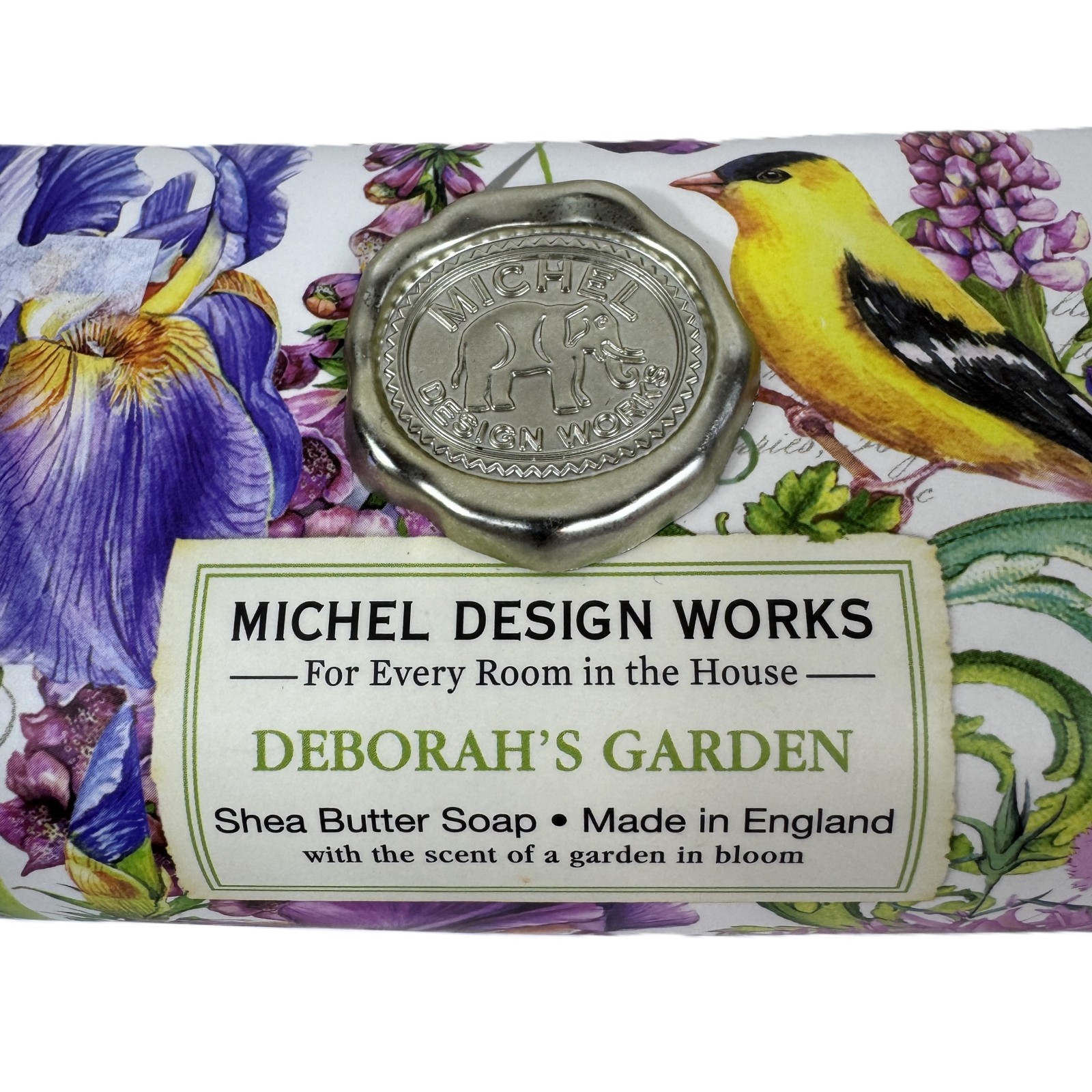 Michel Design Works Deborahs Garden 8.7 oz Artisanal Bar Bath Soap Floral Sealed