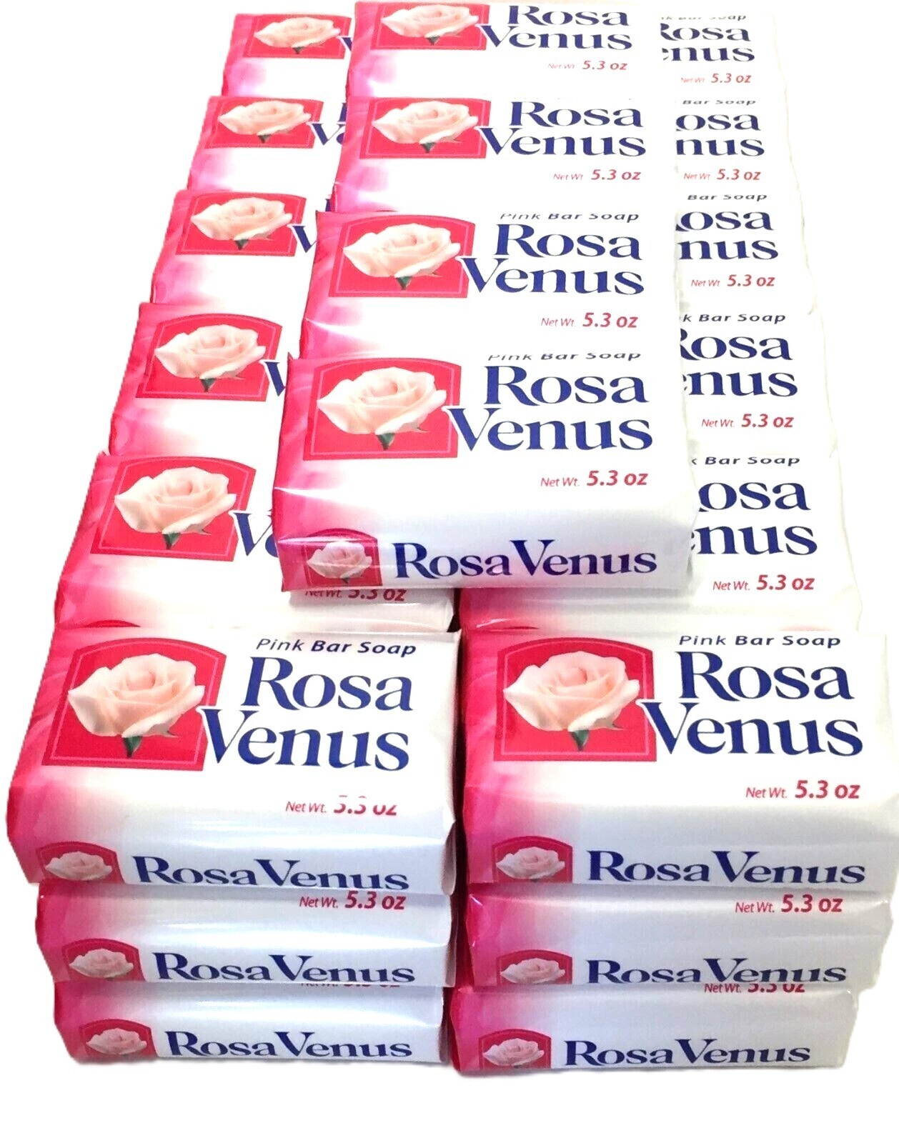 Jabon Rosa Venus Rosado Classic 150g / 5.3 oz Soap Bar 6,8,10,12,15,20 or40 Pack