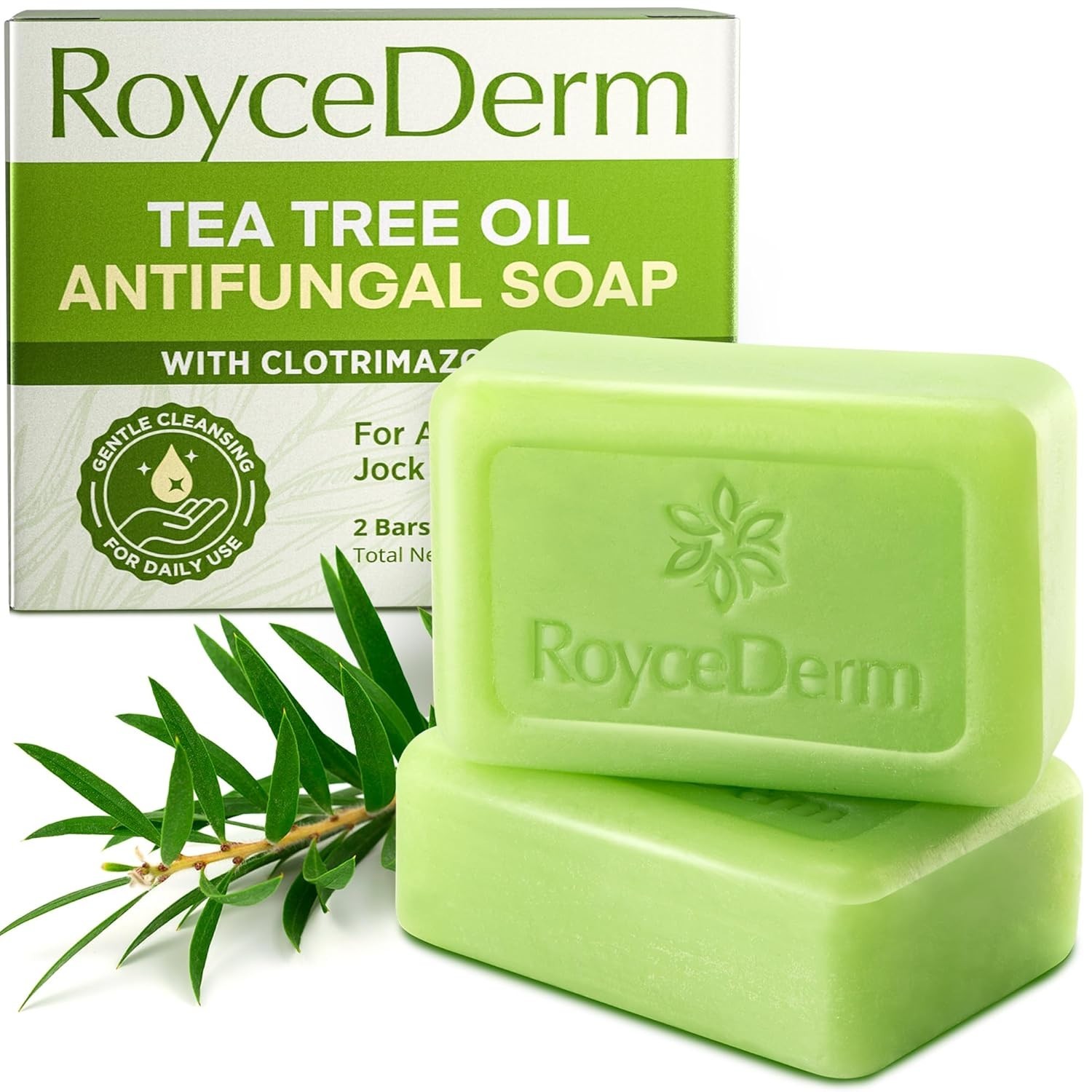 Roycederm Antifungal Antibacterial Tea Tree Soap | Treatment Soap for Face &…