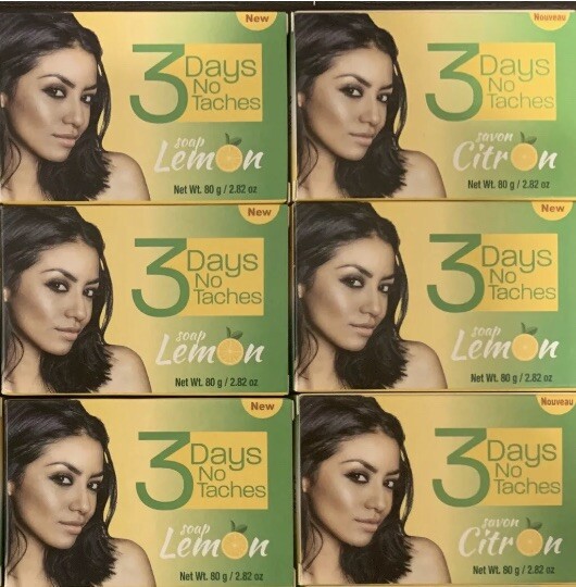 (Pack of 12) 3 Days No Taches Lemon Soap 80g each