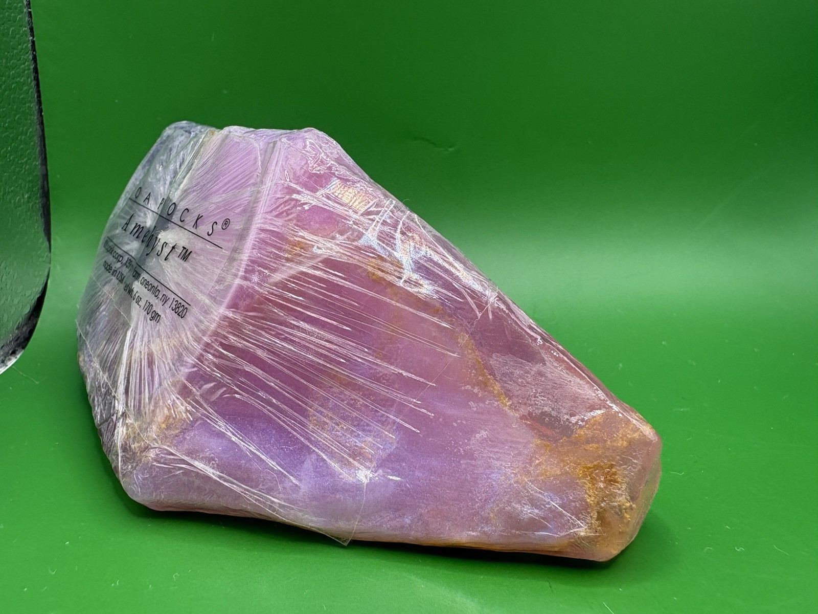 SoapRocks Amethyst Gemstone Soap Bar 6 oz Purple Crystal Bath Gift USA