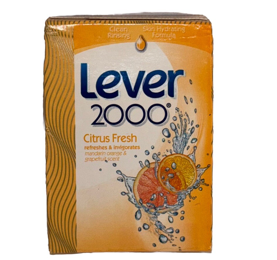 Lever 2000 Citrus Fresh Bar Soap 4 oz Discontinued Retired NOS