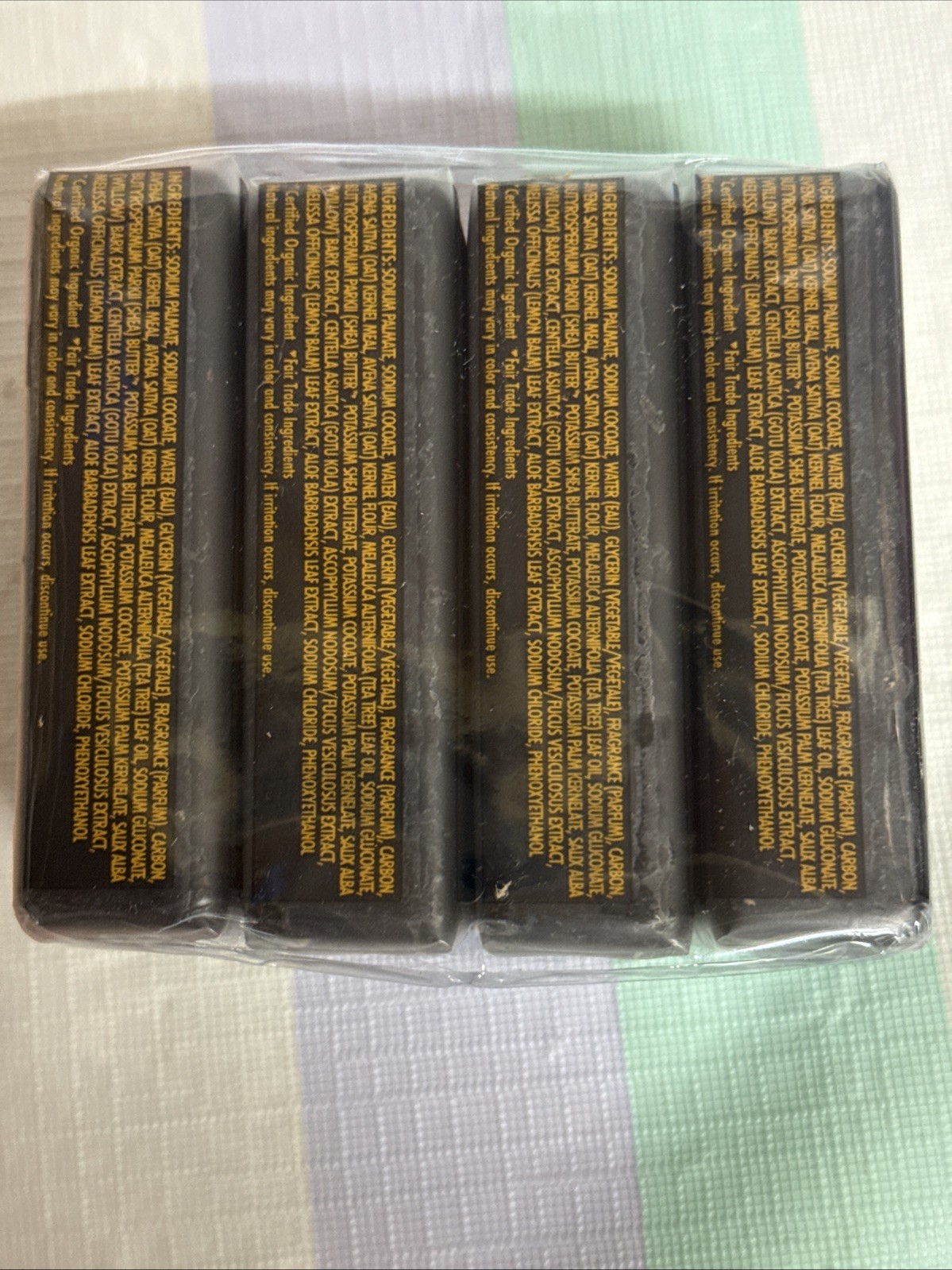 LOT (4) SHEA MOISTURE AFRICAN BLACK SOAP BLEMISH-PRONE FACE & BODY SOAP 3.5 OZ