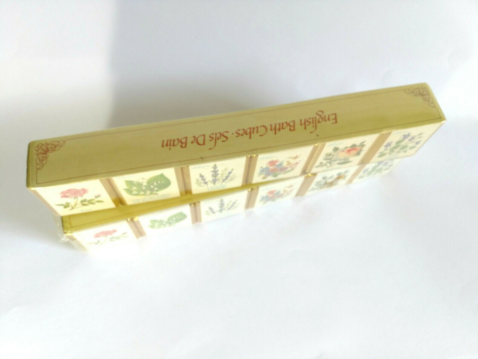 2x Vintage ENGLISH BATH CUBES 6 Cubes Delagar Made in England SEALED