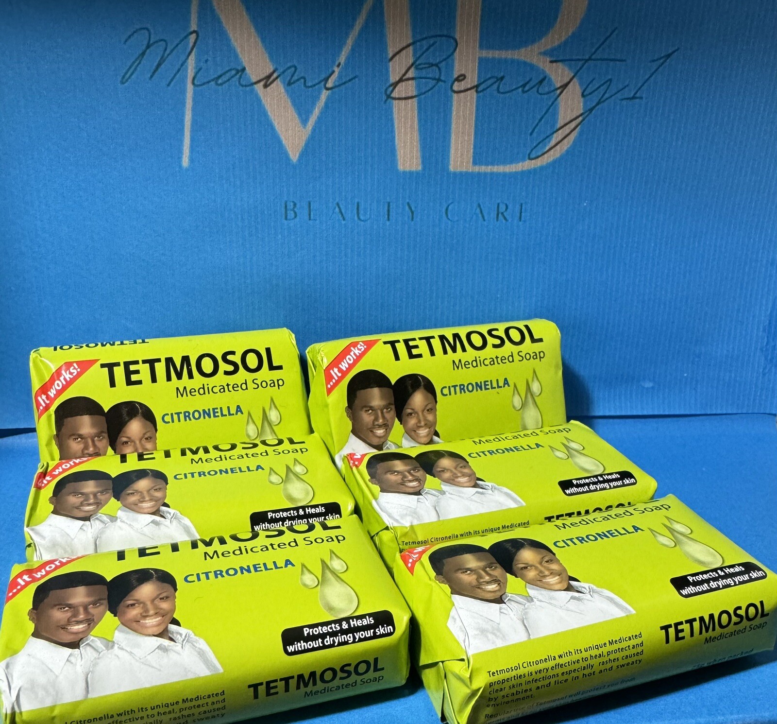 Tetmosol Medicated Soap Citronella LOT OF 6 SOAPS. USA 🇺🇸 SELLER 75grm✅