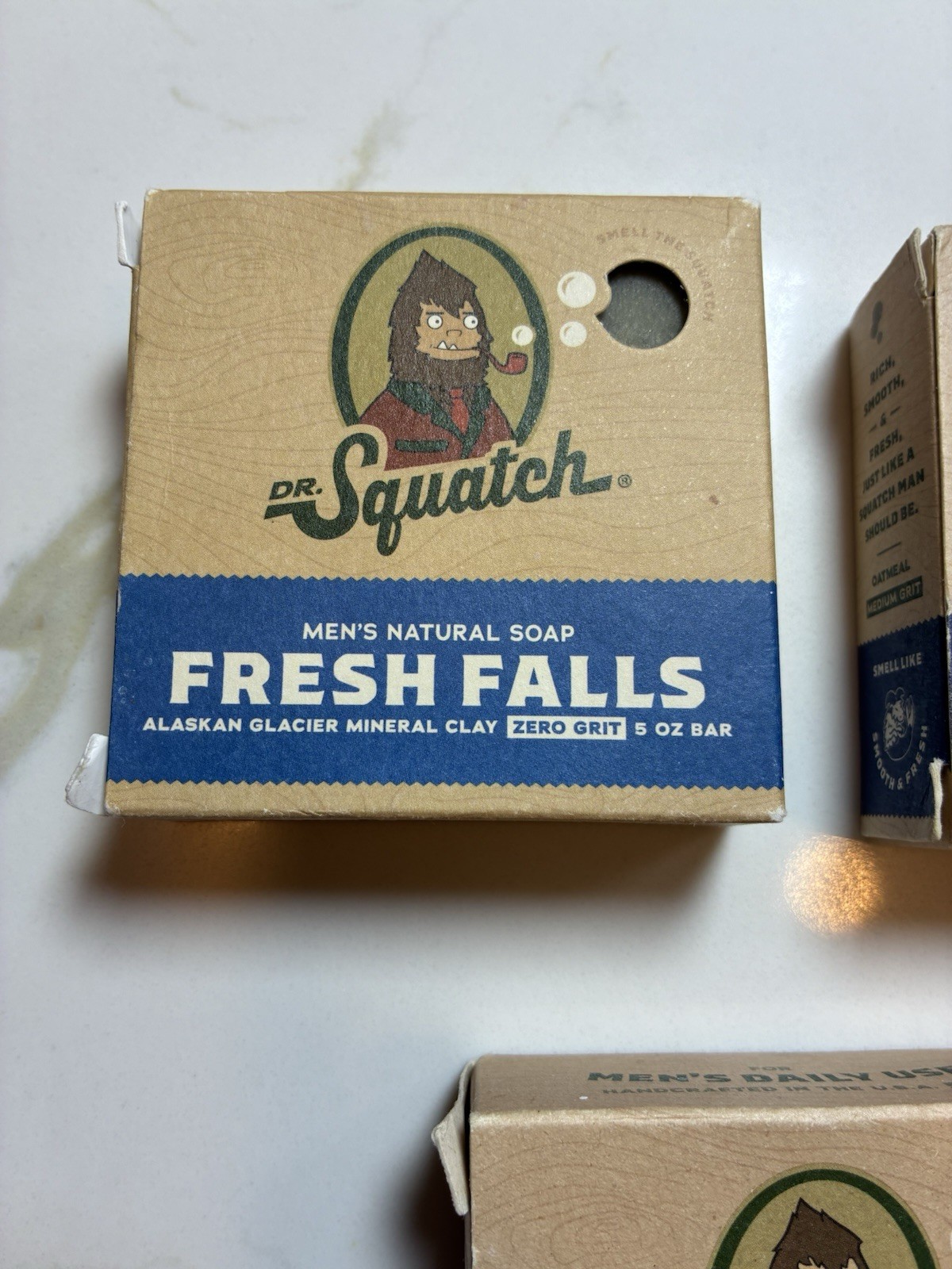 Dr. Squatch Natural 3 Bar Soap Variety Pack 5.0oz Fresh Falls Cedar Citrus Deep