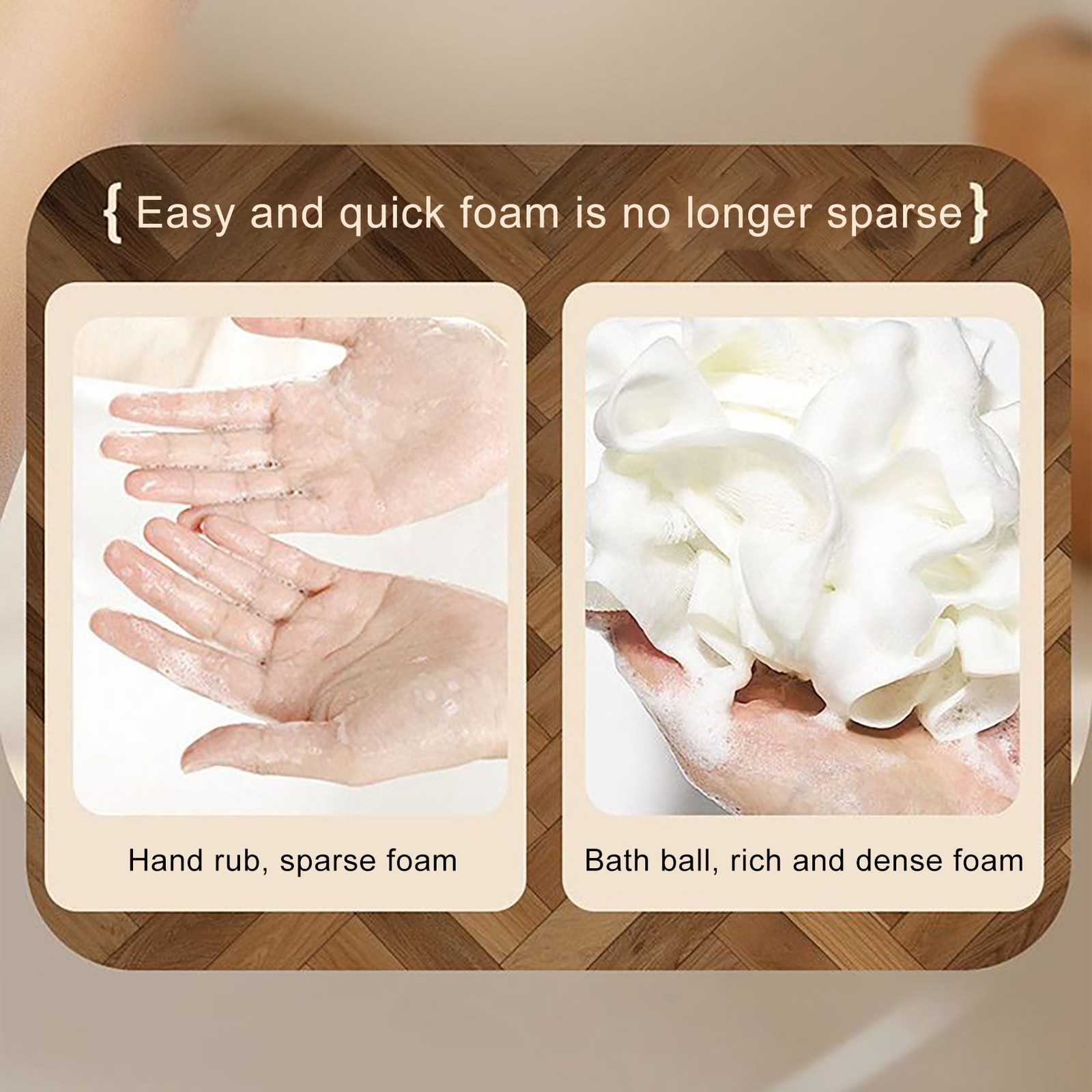 Bath Sponge 2 In 1 Body Sponge With Soap Pouch Multifunctional Bathroom