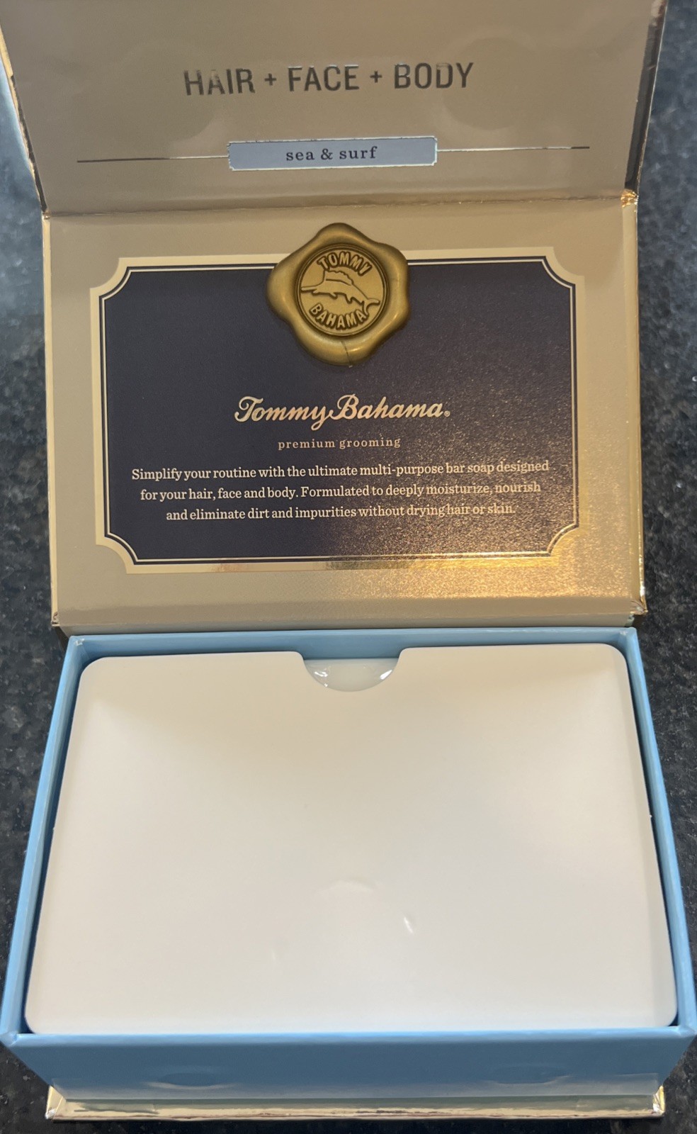 Tommy Bahama Bar Soap For Men Sea & Surf 10 Oz Hair Face & Body