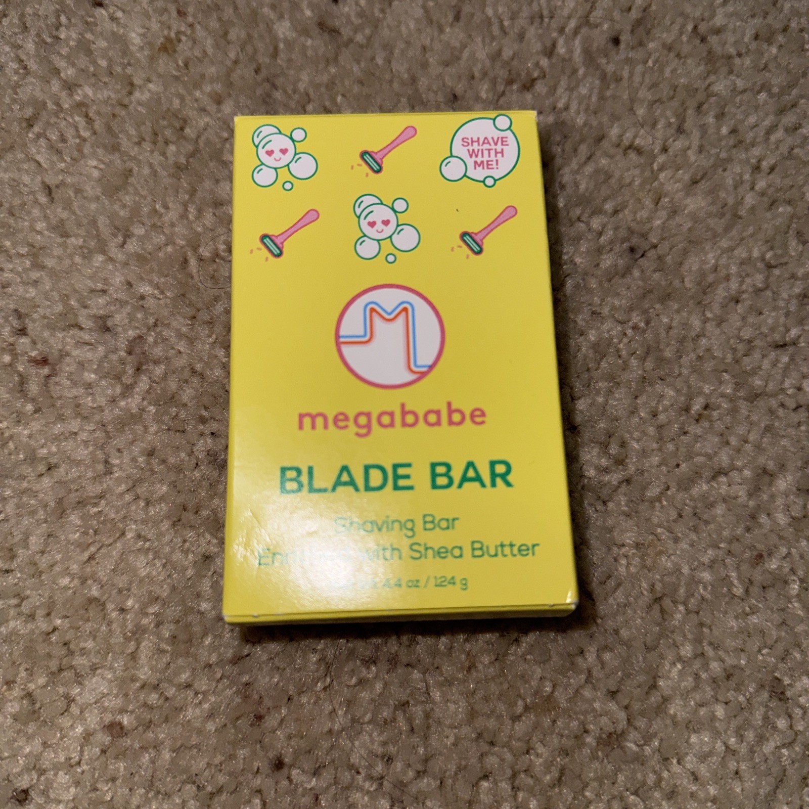 Megababe Blade Bar NIB Shaving Bar Enriched with Shea Butter 4.4 Oz Vegan