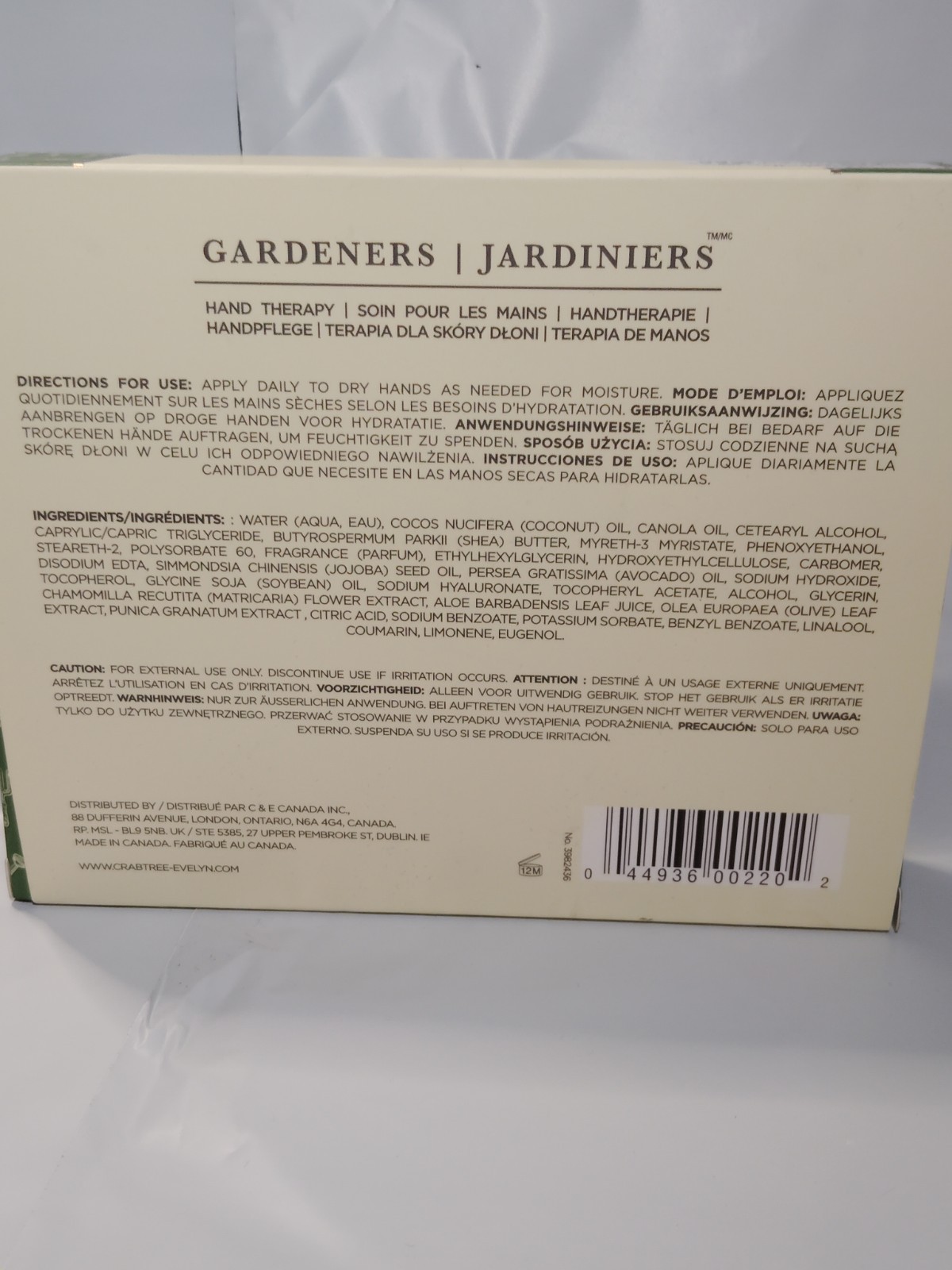 Crabtree & Evelyn Gardeners Hand Therapy 3 x 25g/0.9oz NIB