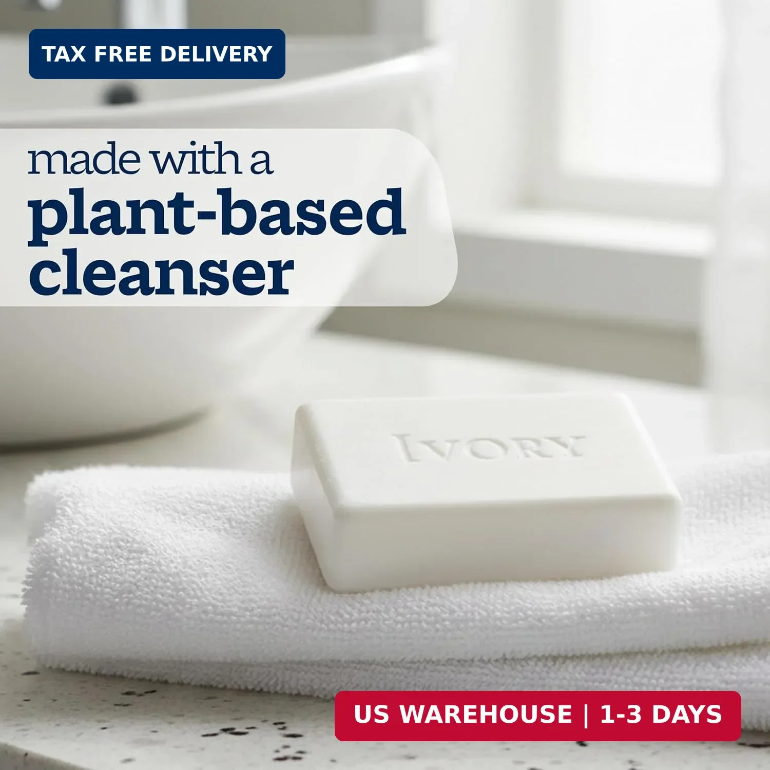 Ivory Sensitive Bar Soap, Designed for Whole Family, Fragrance Free, 99.44% Pure