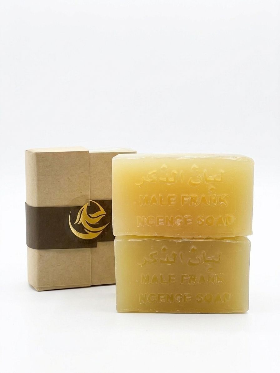 Organic Natural Male Frankincense Soap Bar Handmade Pure Skin Clarifying Anti-Ag