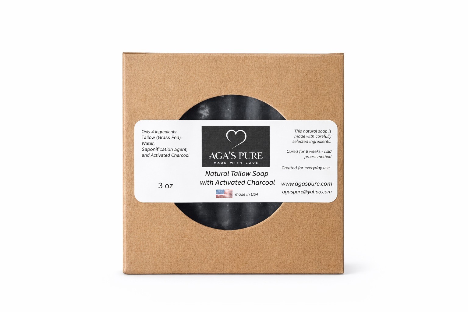 3 Handmade Charcoal Soaps Unscented Chemicals Free Only 4 Ingredients