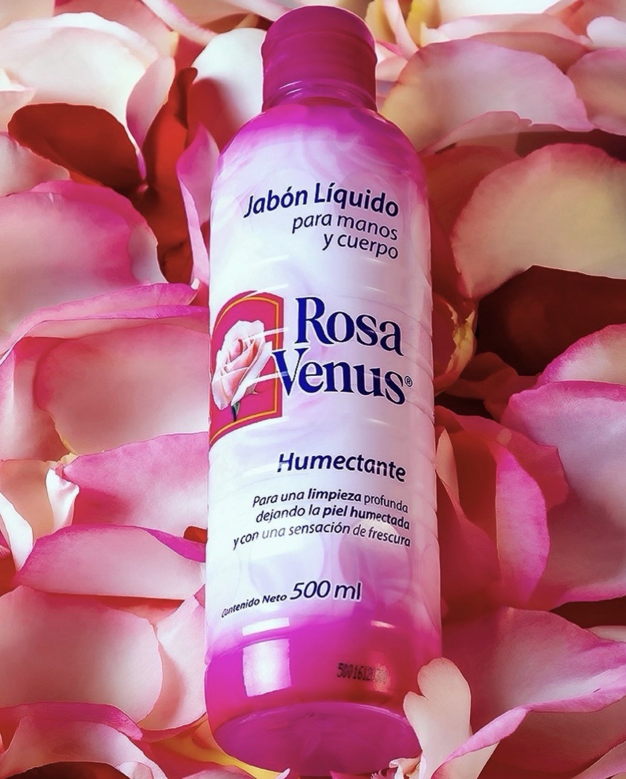 3X JABON LÍQUIDO 🇲🇽 ROSA VENUS – HUMECTANTE PARA MANOS Y CUERPO (500ml c/u)