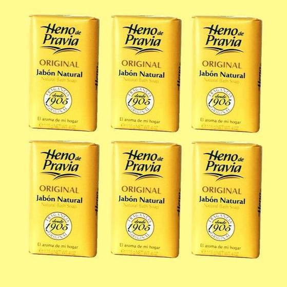 Heno de Pravia Jabon Original Natural Bath Fresh Hay Scented Soap 4 oz / 115g.