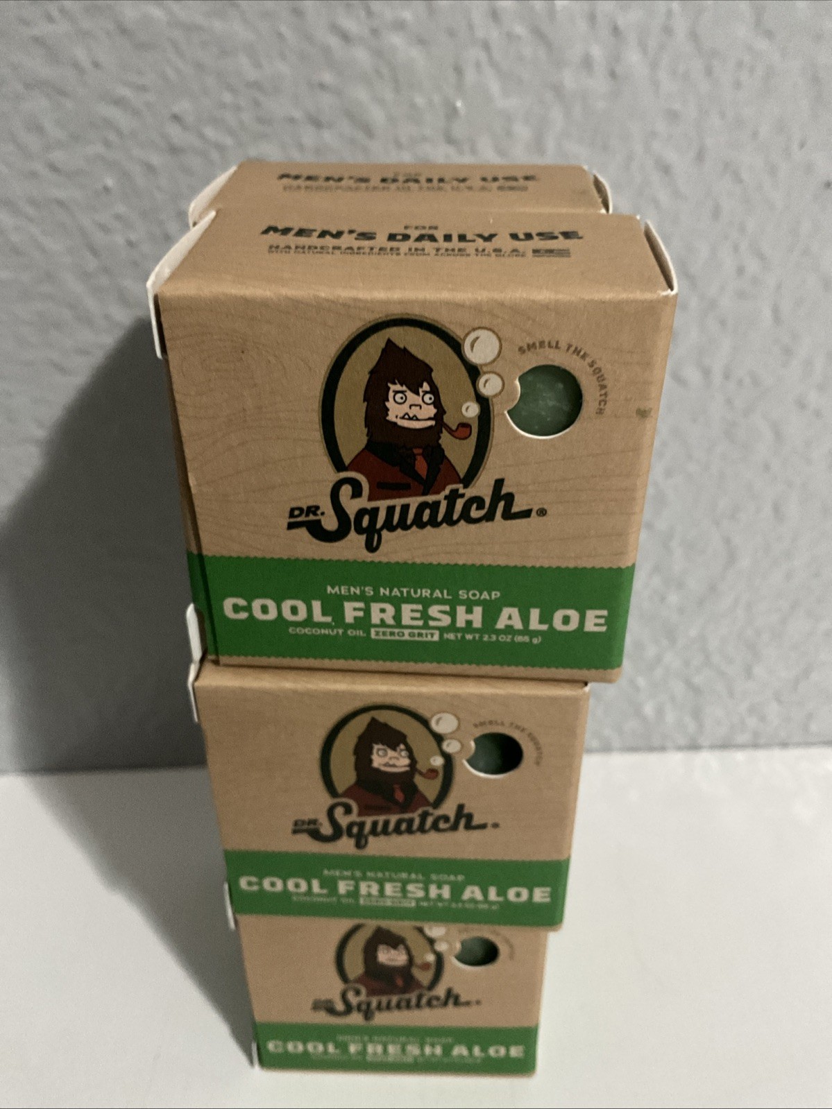 Dr. Squatch Cool Fresh Aloe Bar Soap Travel Size 2.3 oz Lot Of 6 New