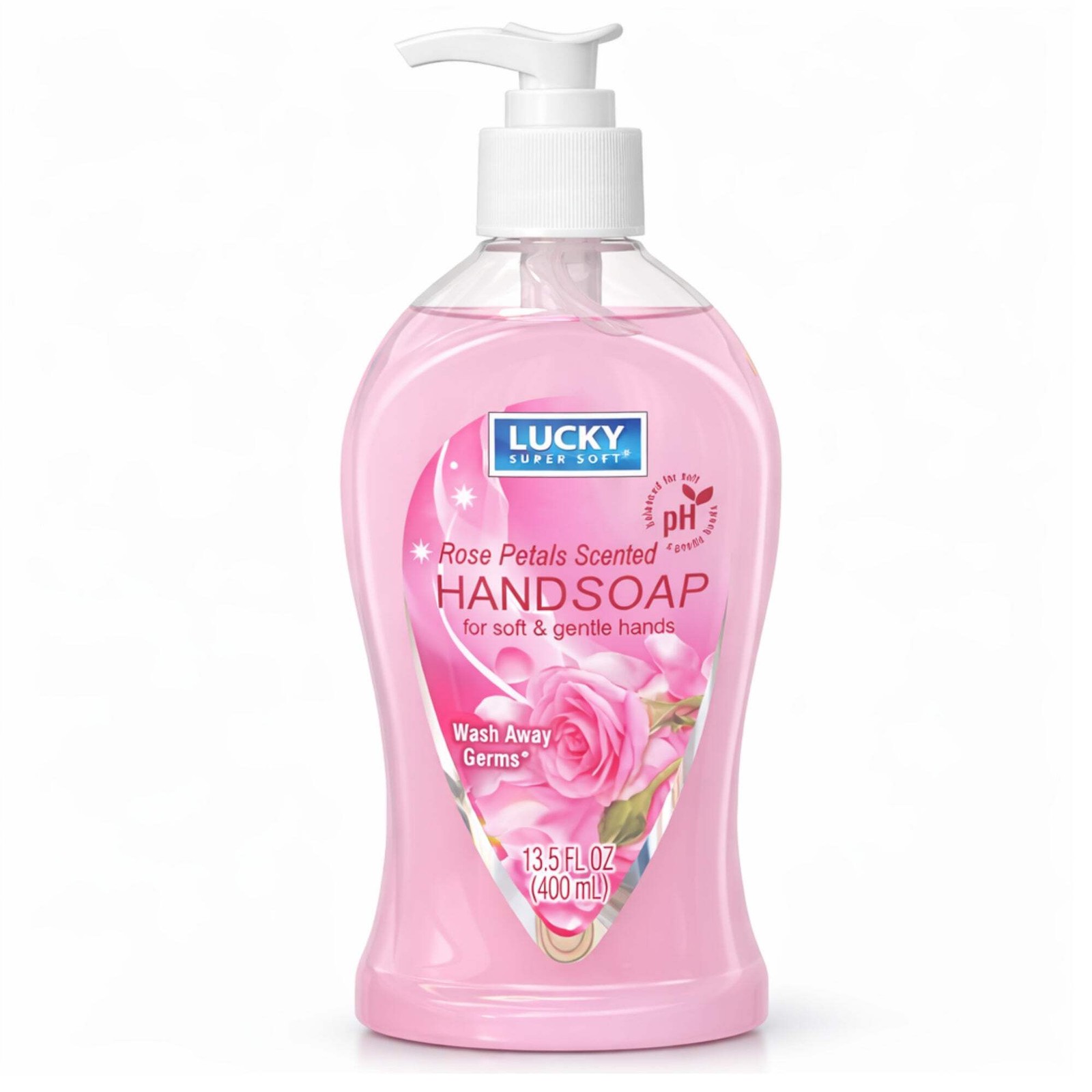 13.5 oz Rose Petals Hand Soap – Gentle Moisturizing Antibacterial Wash