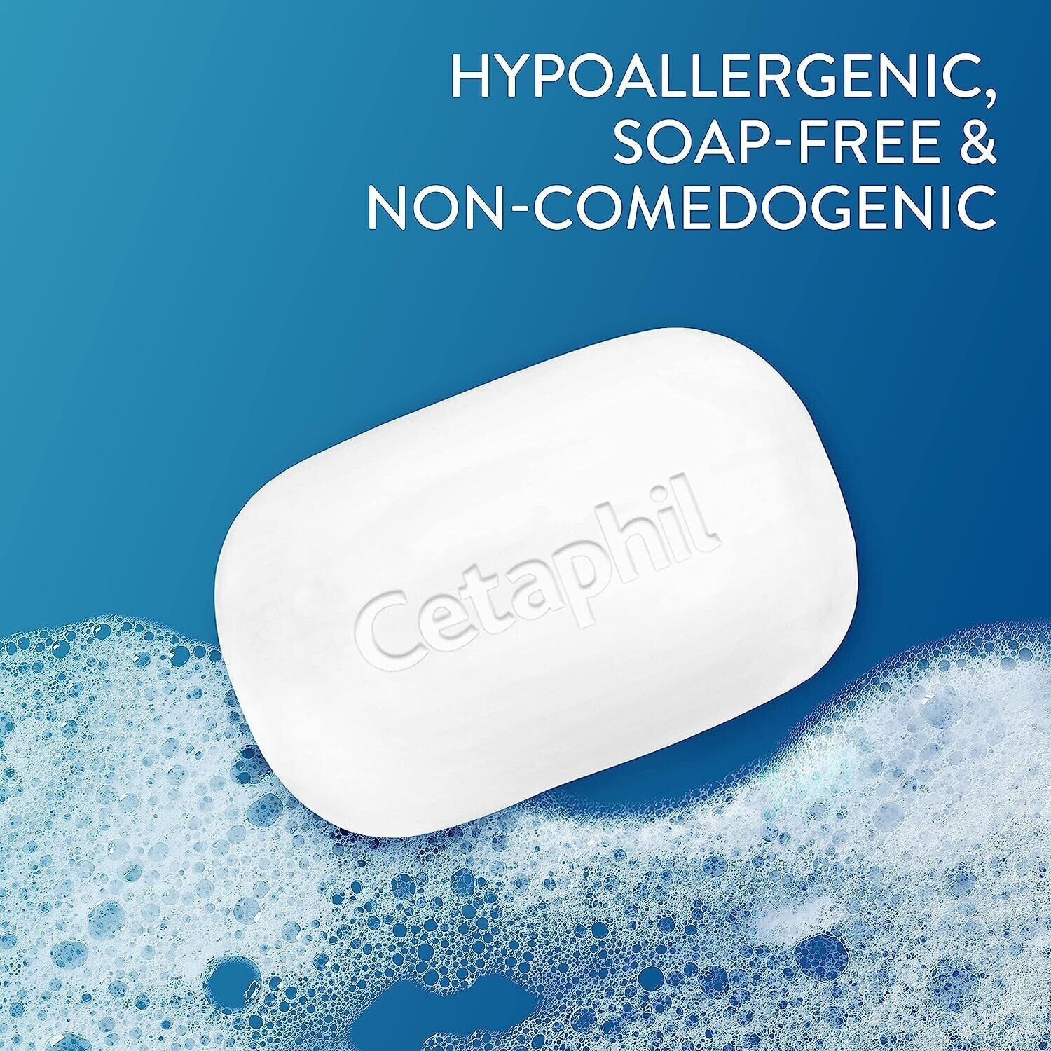 CETAPHIL Gentle Cleansing Bar Soap Nourishing Dry Sensitive Skin 4.5oz, 6-Pack
