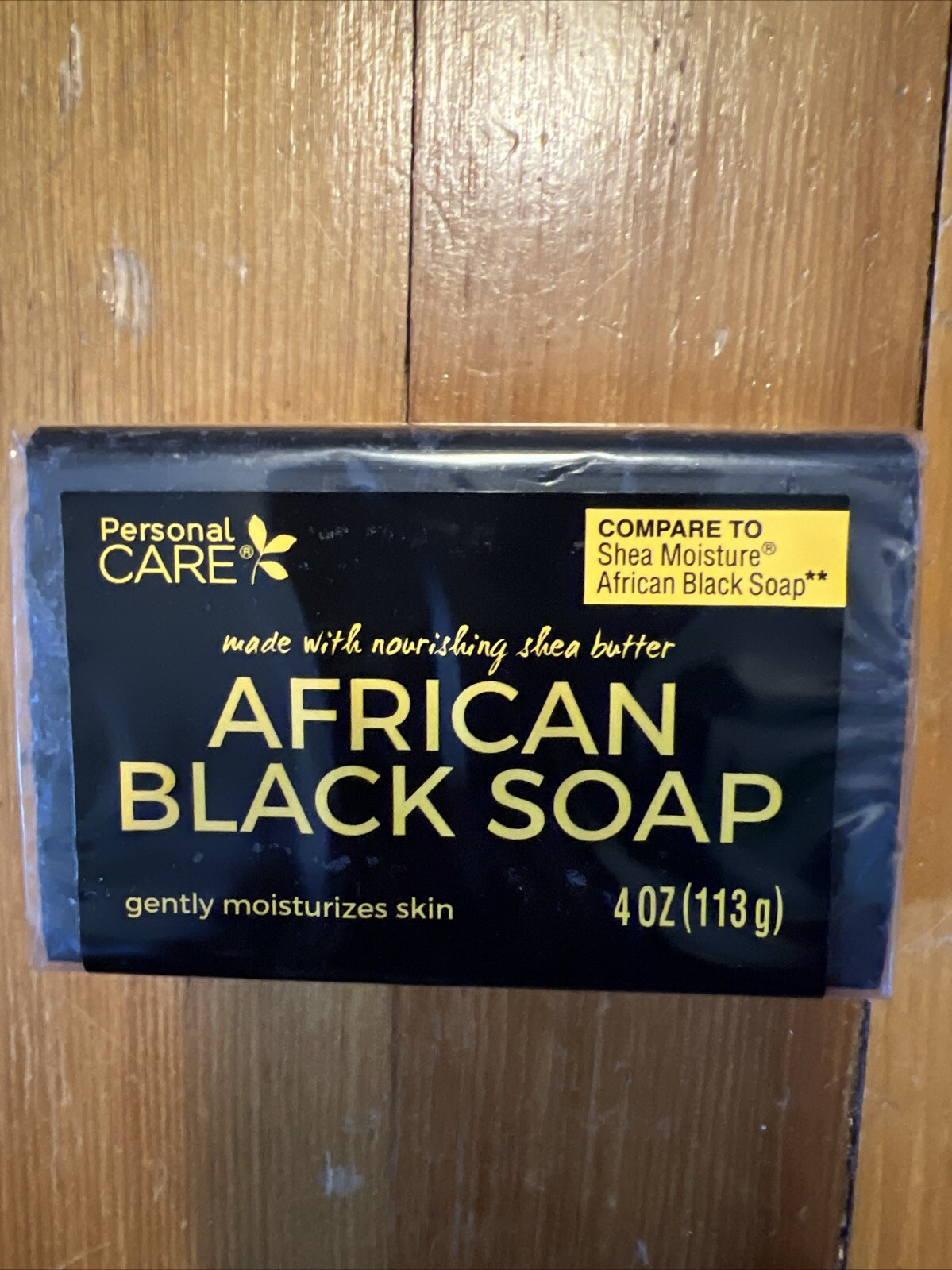 Personal Care African Black Soap With Shea Butter 4oz Bar New QUANTITY OF 1