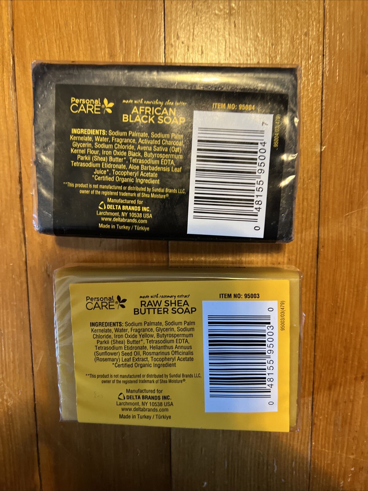 Personal Care African Black Soap and Shea Butter Soap 4oz BARS QUANTITY OF 2