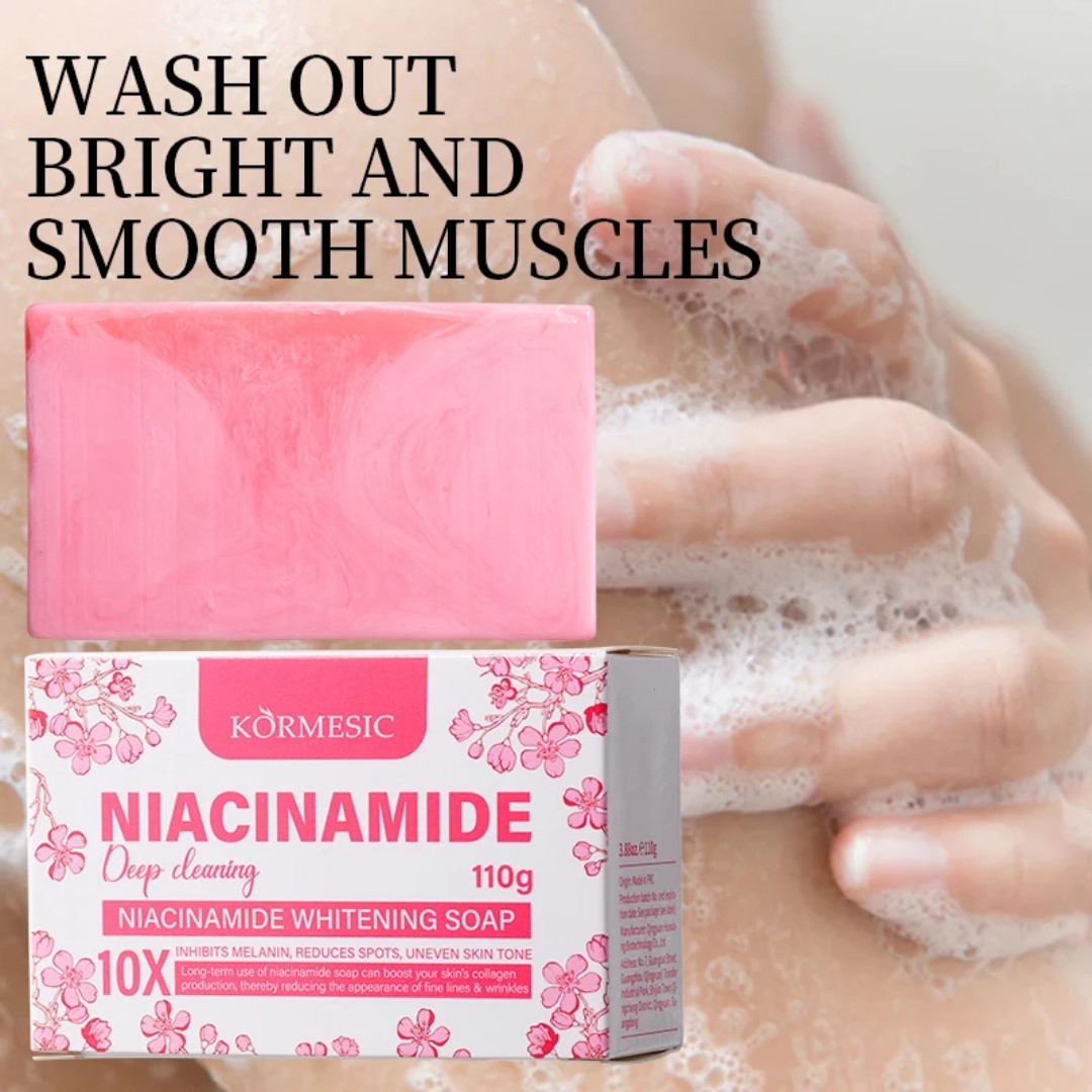 3-pk Niacinamide Brightening Soap Anti-Dark Spot Cleanser, 110g [USA Stock]