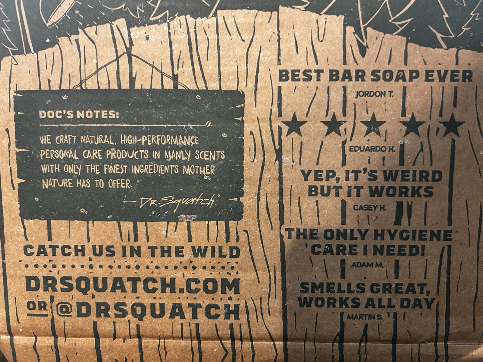 Dr. Squatch 2 Pine Tar & 1 Summer Citrus Soap for Men – 5oz Lot of 3 Soaps