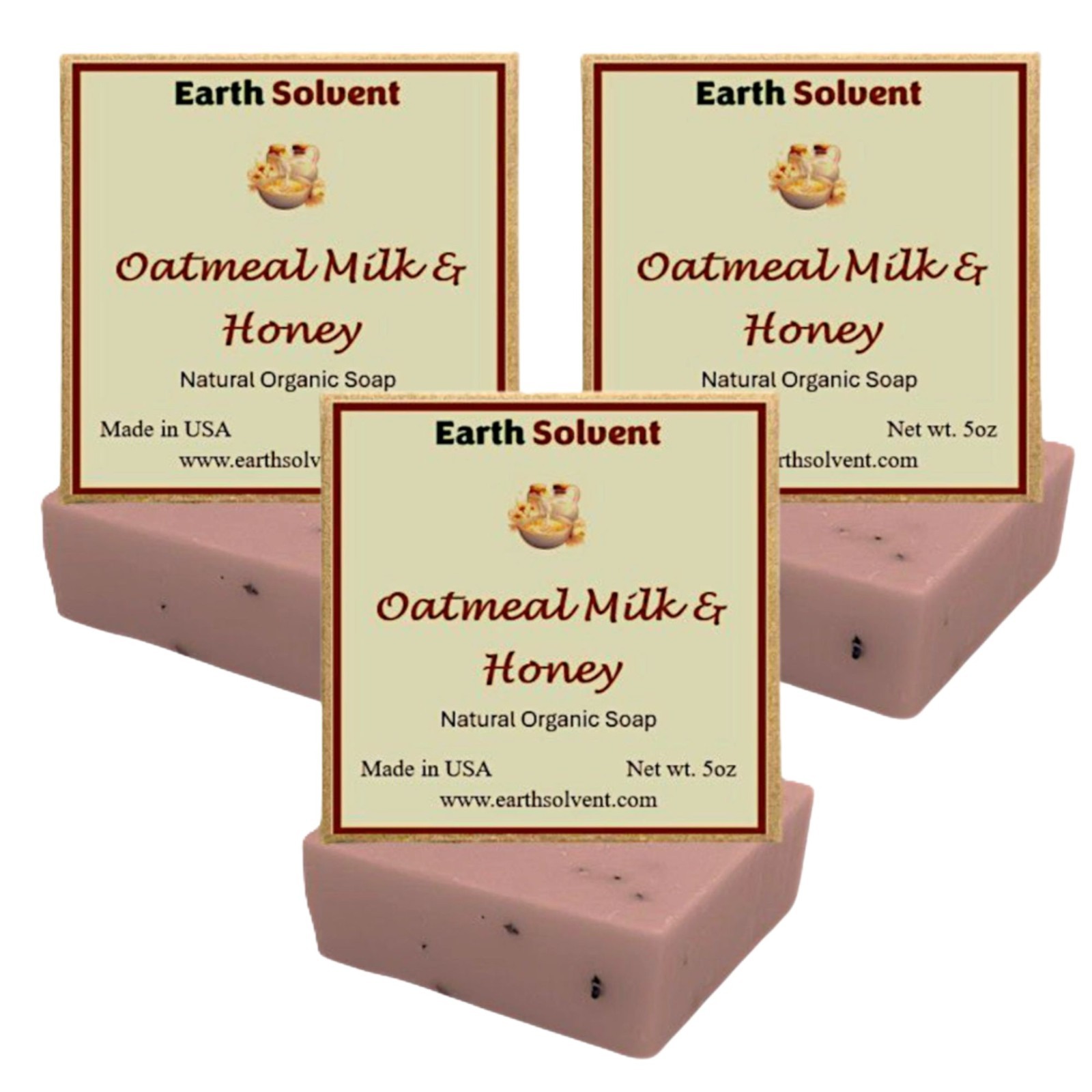 Bar Soaps Natural Organic Soap Bars Made in USA 5oz each Pack of 3