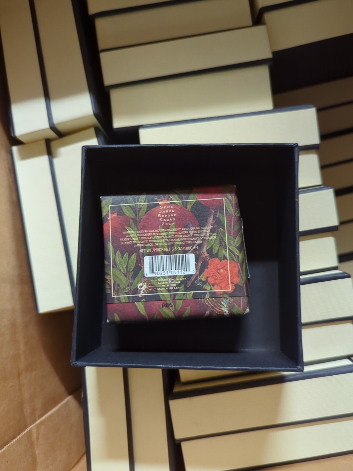 Jo Malone Pomegranate Noir Soap 3.5 oz/100g Bar Soap New In Box